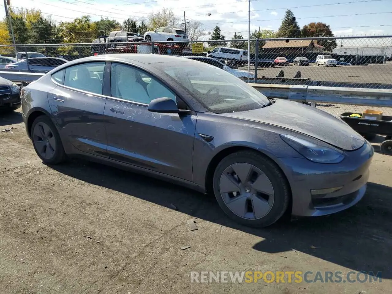 4 fotografías del automóvil dañado 5YJ3E1EA1PF709568 TESLA MODEL 3 2023