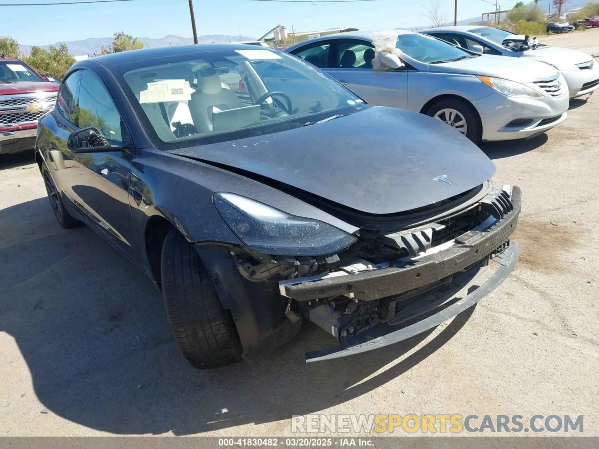 1 fotografías del automóvil dañado 5YJ3E1EA1PF711921 TESLA MODEL 3 2023