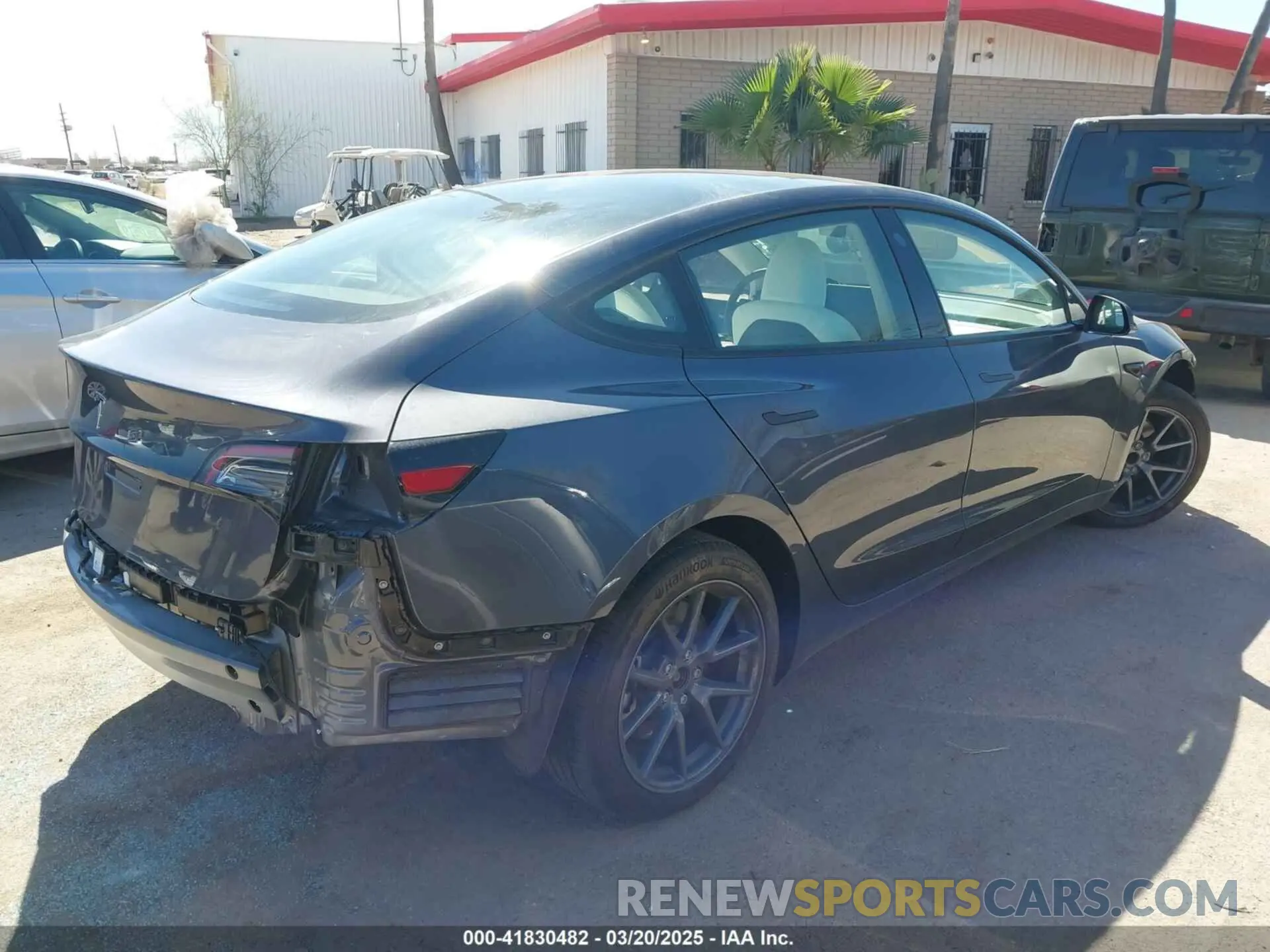 4 fotografías del automóvil dañado 5YJ3E1EA1PF711921 TESLA MODEL 3 2023
