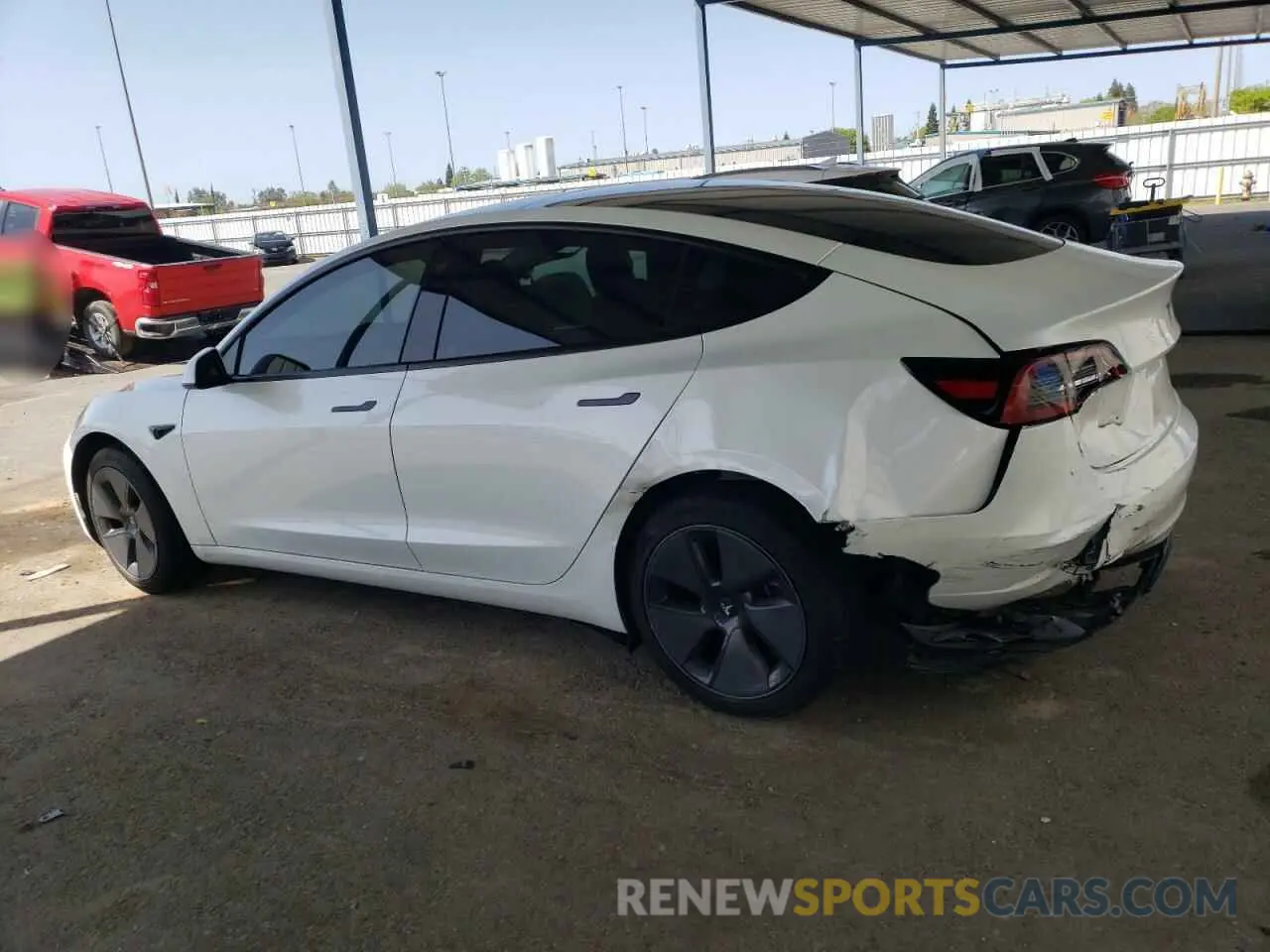2 fotografías del automóvil dañado 5YJ3E1EA1PF714513 TESLA MODEL 3 2023