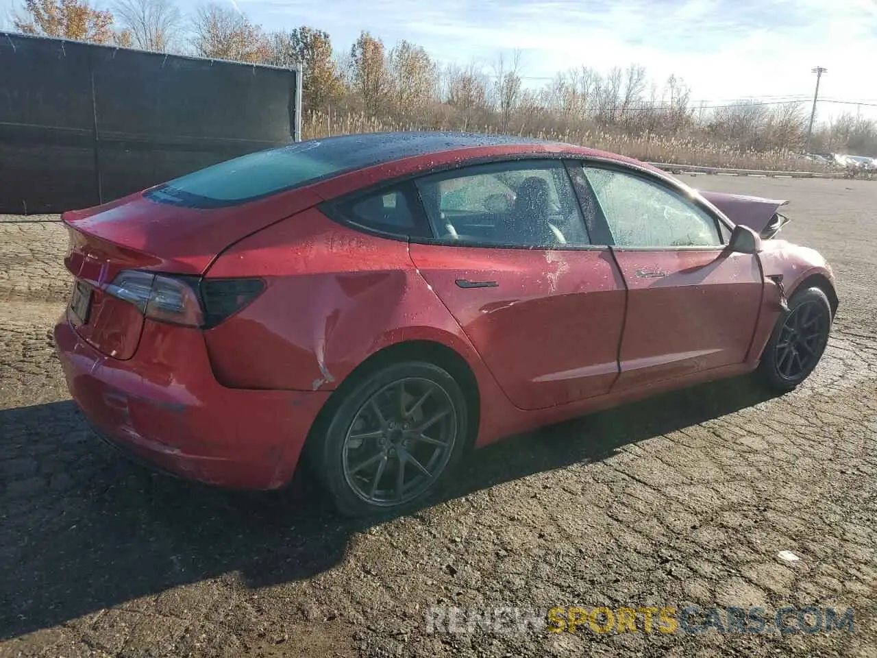 3 fotografías del automóvil dañado 5YJ3E1EA2PF447334 TESLA MODEL 3 2023