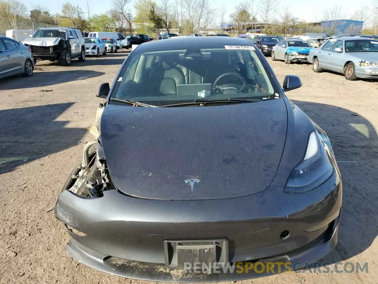 5 fotografías del automóvil dañado 5YJ3E1EA2PF447477 TESLA MODEL 3 2023