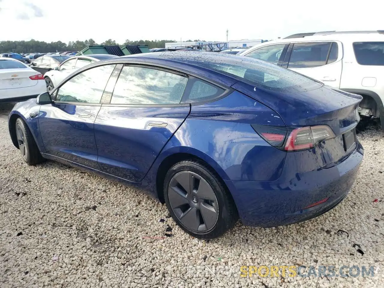 2 fotografías del automóvil dañado 5YJ3E1EA2PF448581 TESLA MODEL 3 2023
