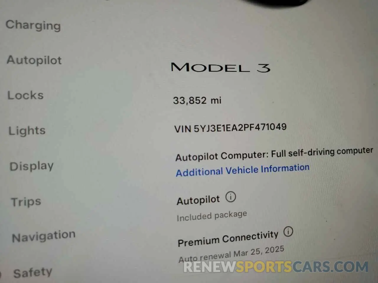 9 fotografías del automóvil dañado 5YJ3E1EA2PF471049 TESLA MODEL 3 2023