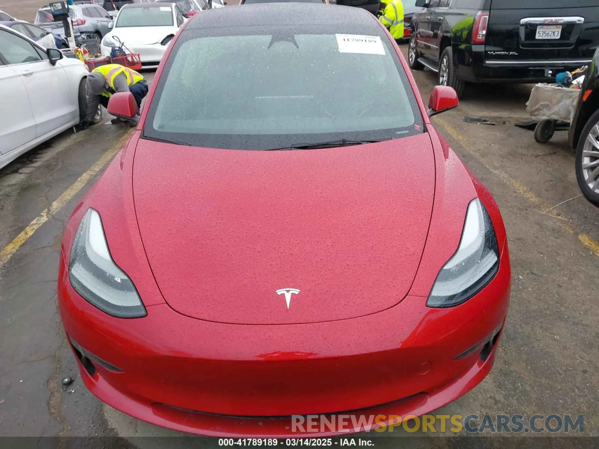 12 fotografías del automóvil dañado 5YJ3E1EA2PF476140 TESLA MODEL 3 2023