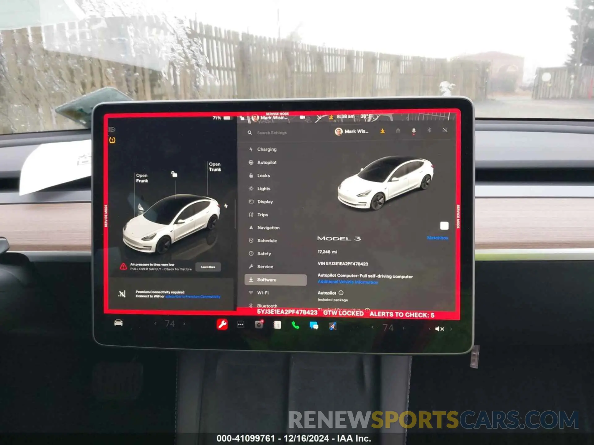 7 fotografías del automóvil dañado 5YJ3E1EA2PF478423 TESLA MODEL 3 2023