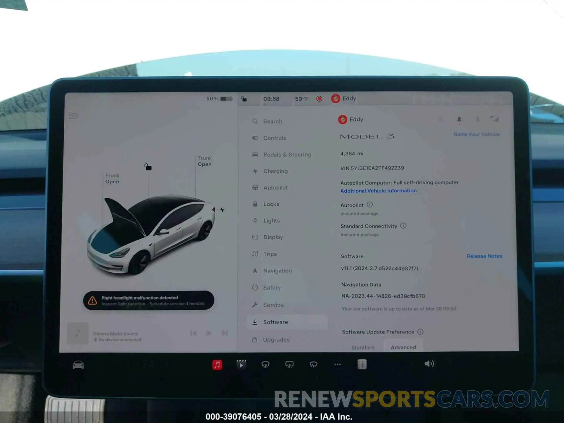 17 fotografías del automóvil dañado 5YJ3E1EA2PF492239 TESLA MODEL 3 2023