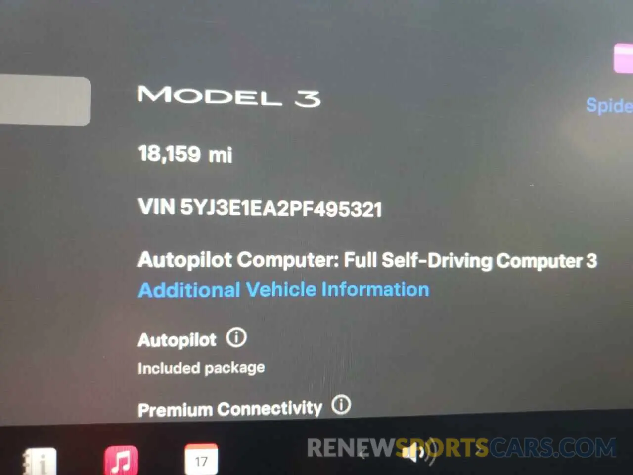 9 fotografías del automóvil dañado 5YJ3E1EA2PF495321 TESLA MODEL 3 2023