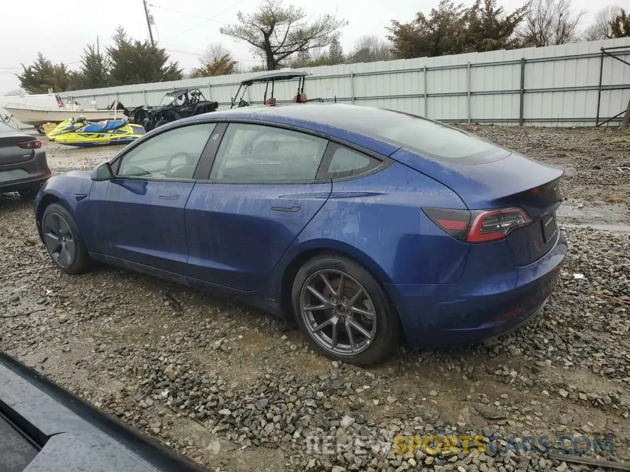 2 fotografías del automóvil dañado 5YJ3E1EA2PF498137 TESLA MODEL 3 2023