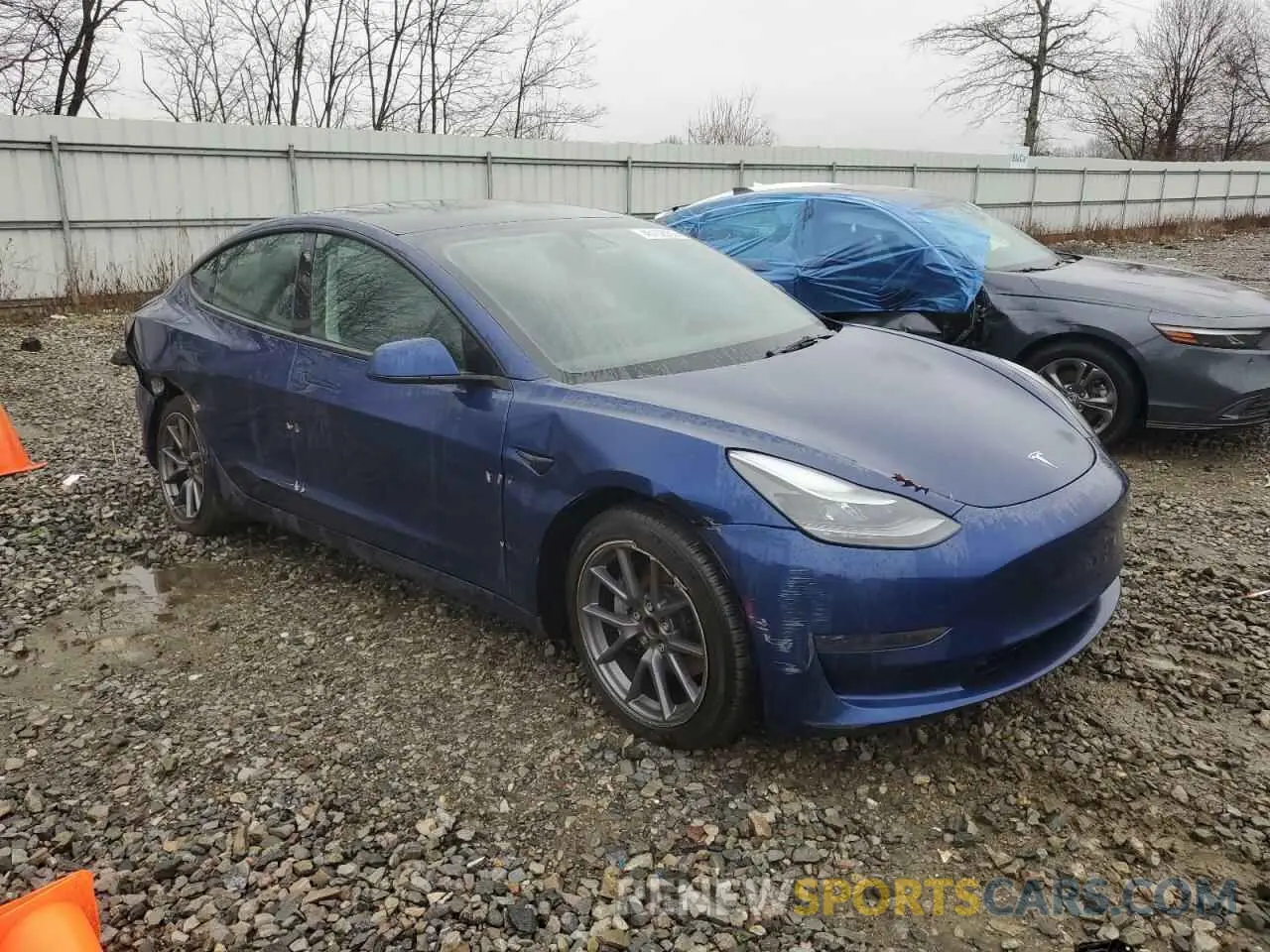 4 fotografías del automóvil dañado 5YJ3E1EA2PF498137 TESLA MODEL 3 2023