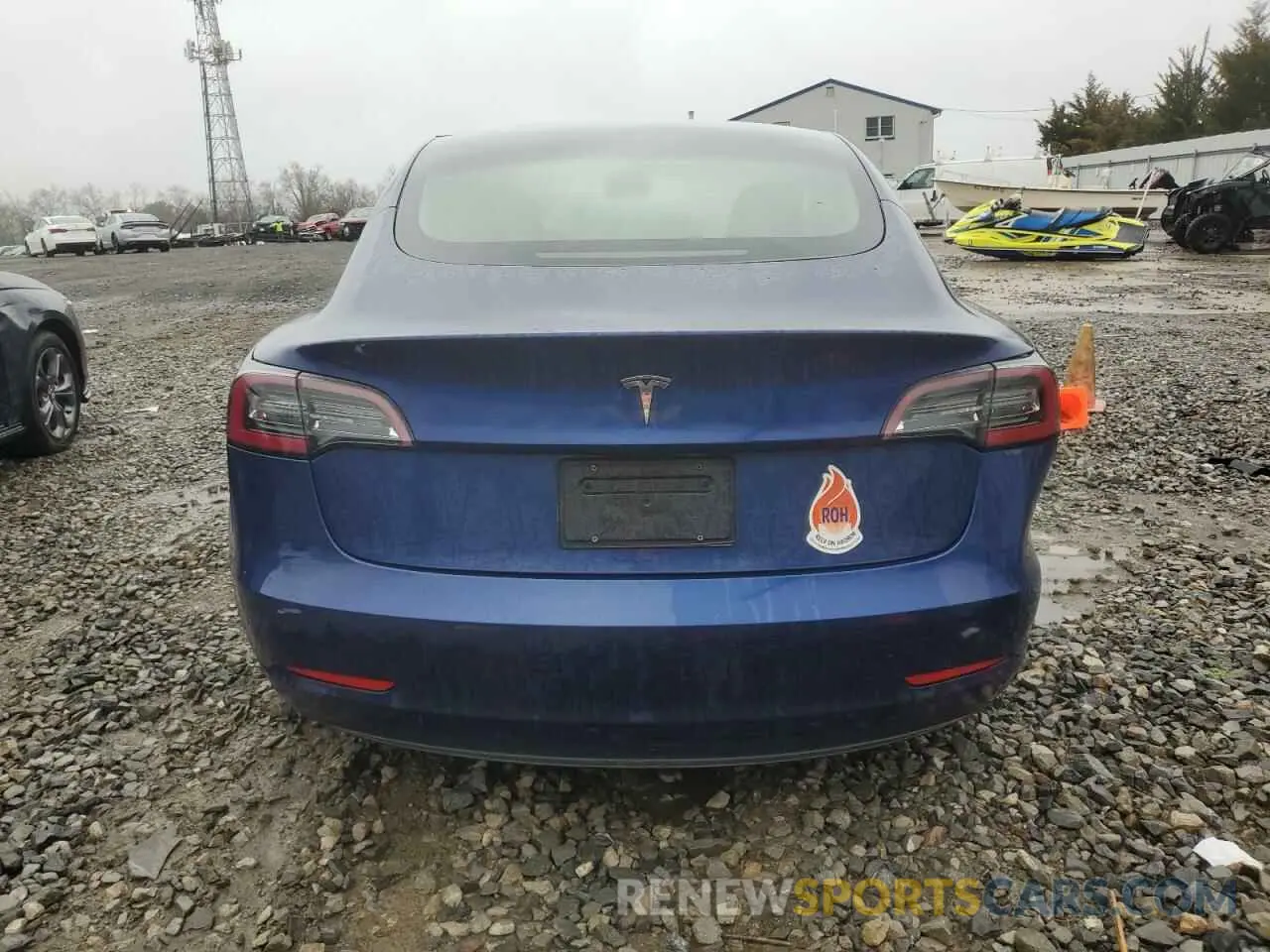6 fotografías del automóvil dañado 5YJ3E1EA2PF498137 TESLA MODEL 3 2023