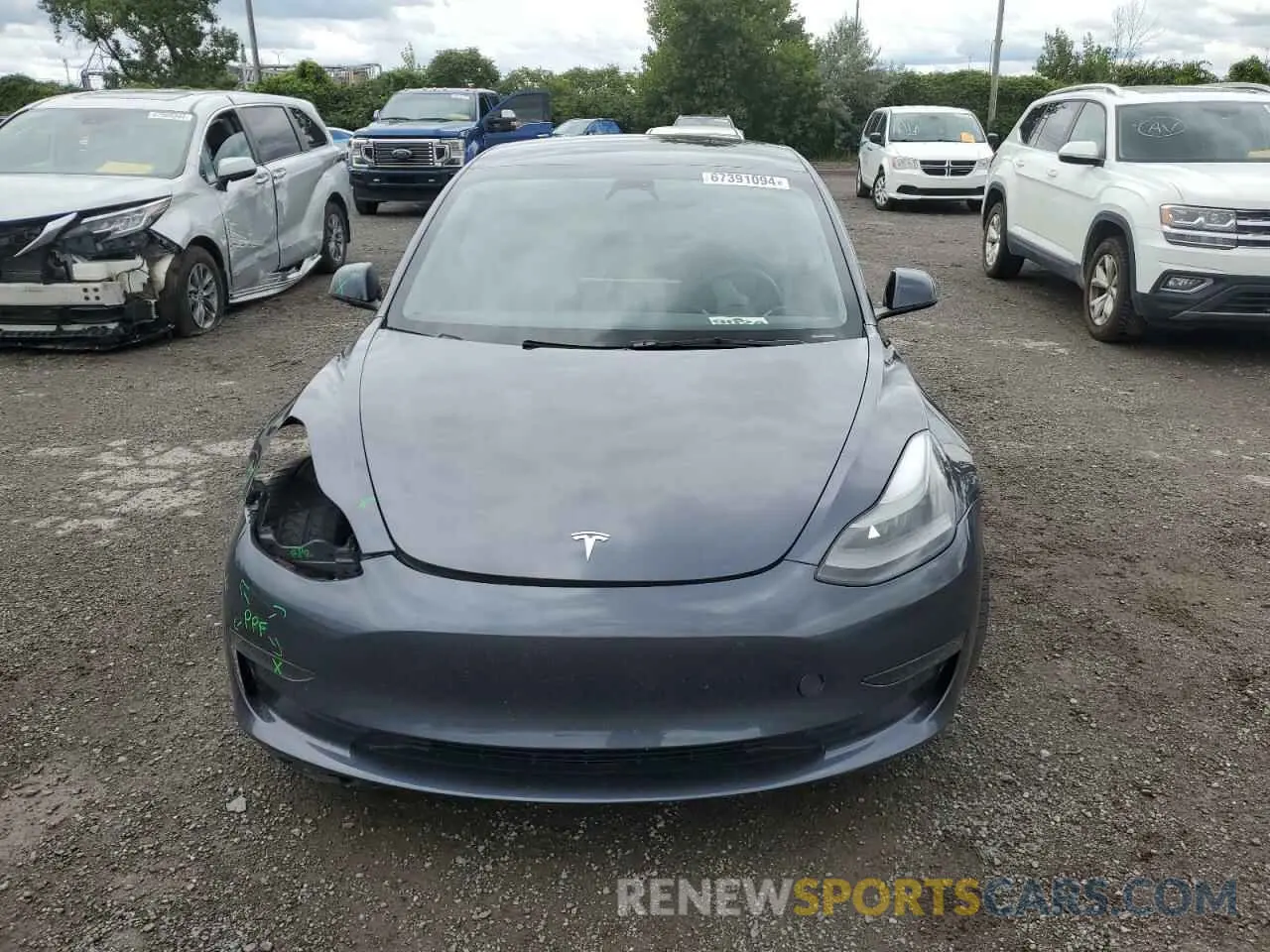 5 fotografías del automóvil dañado 5YJ3E1EA2PF502350 TESLA MODEL 3 2023