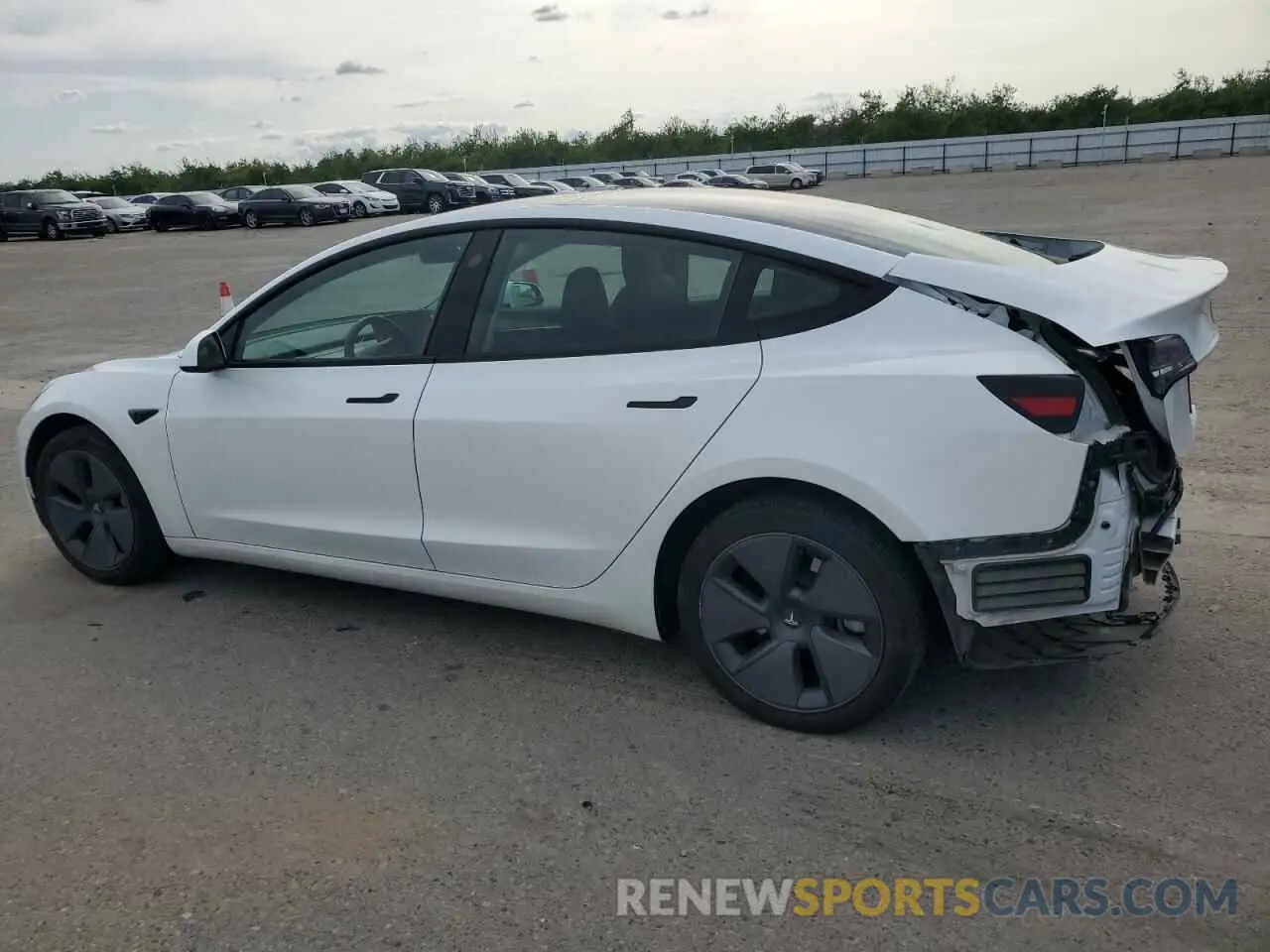 2 fotografías del automóvil dañado 5YJ3E1EA2PF514806 TESLA MODEL 3 2023