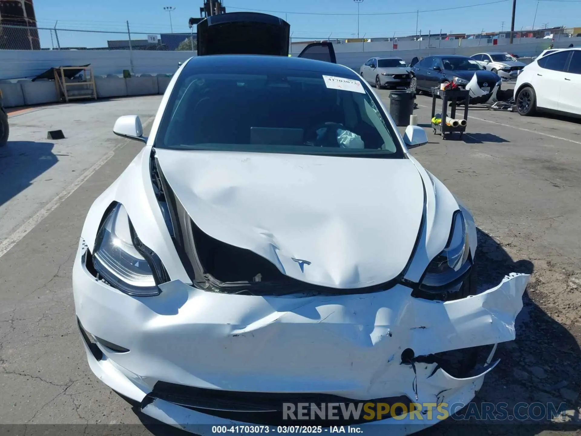 6 fotografías del automóvil dañado 5YJ3E1EA2PF514871 TESLA MODEL 3 2023