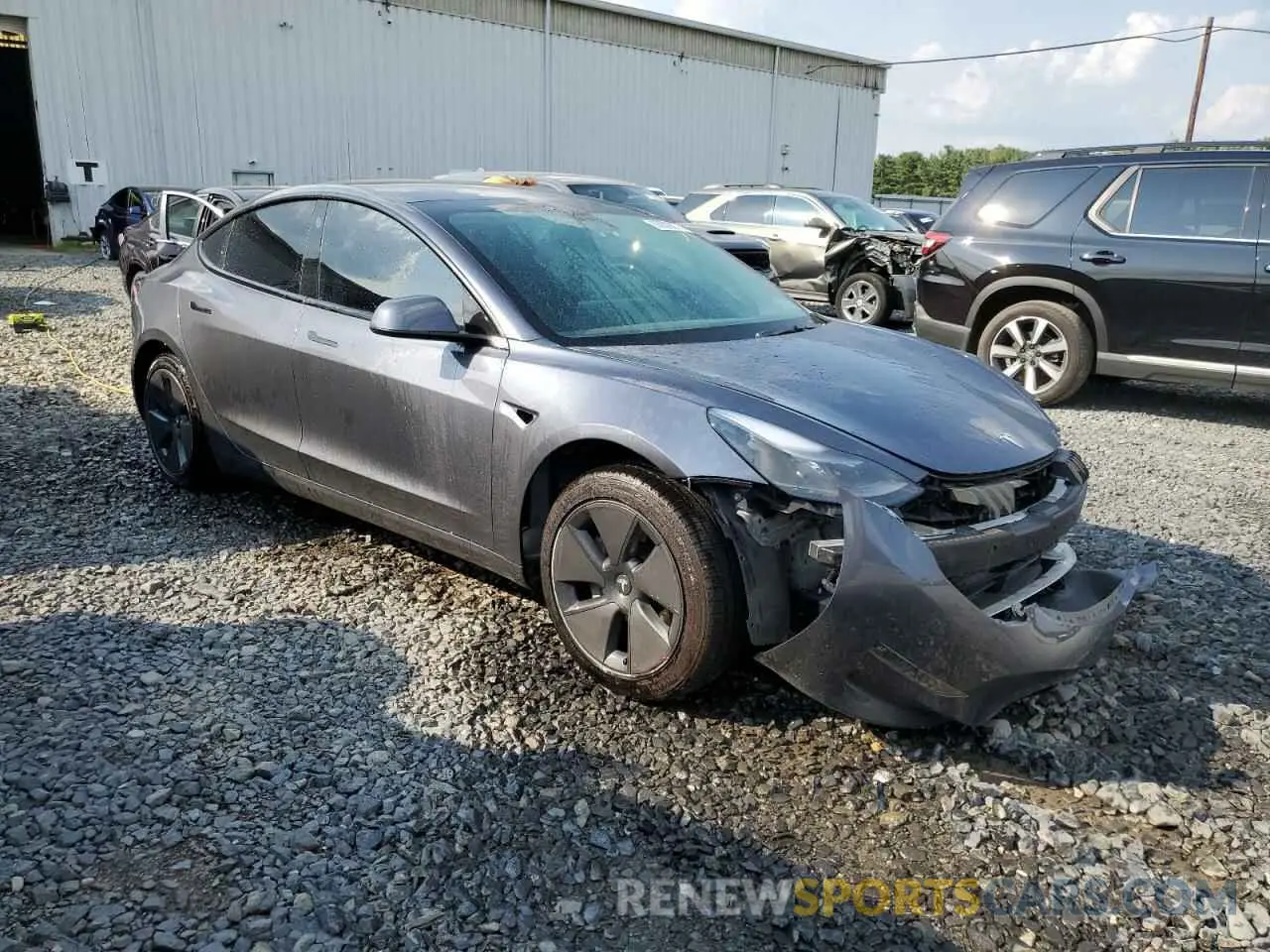 4 fotografías del automóvil dañado 5YJ3E1EA2PF544386 TESLA MODEL 3 2023