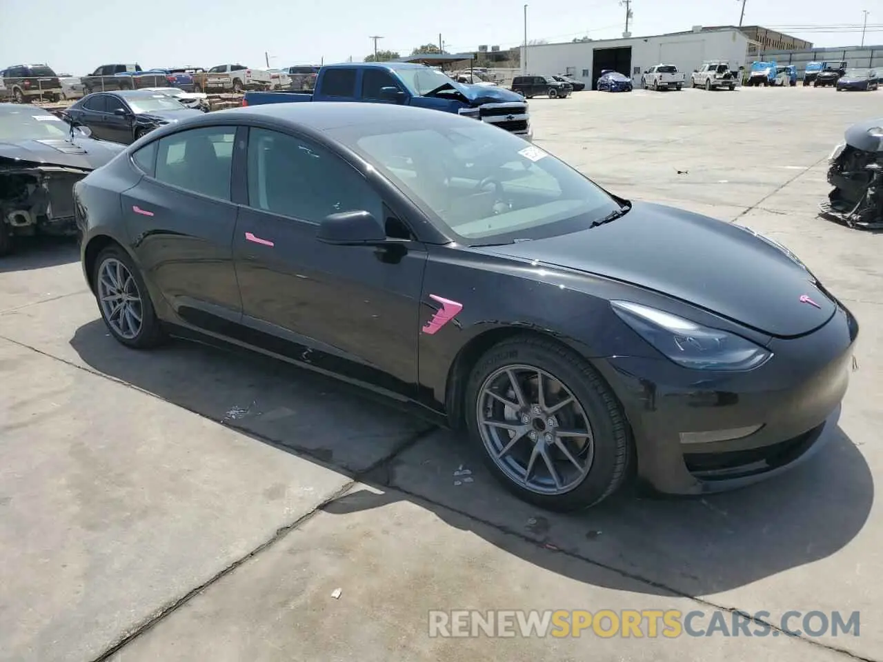 4 fotografías del automóvil dañado 5YJ3E1EA2PF567991 TESLA MODEL 3 2023