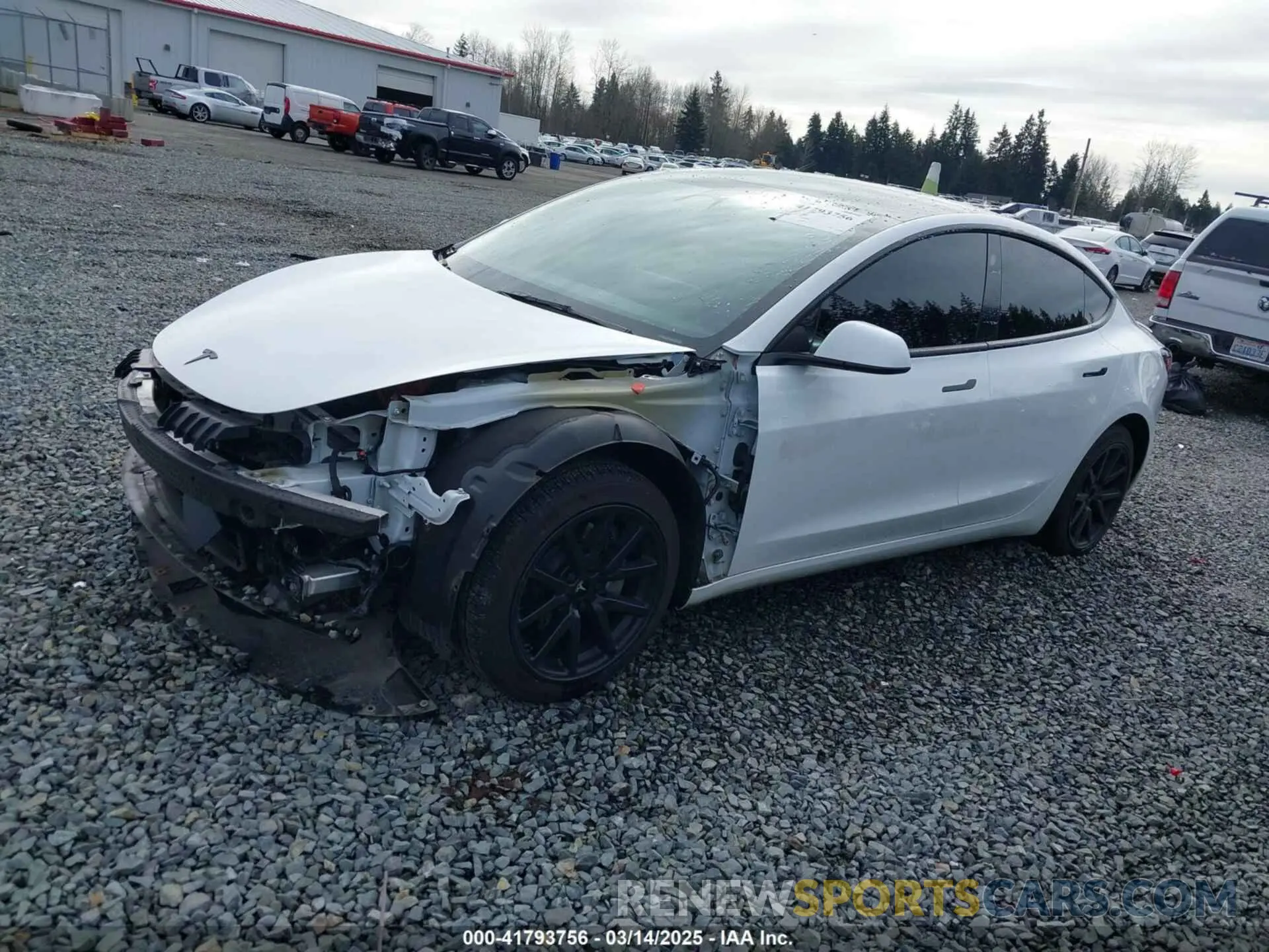 2 fotografías del automóvil dañado 5YJ3E1EA2PF612427 TESLA MODEL 3 2023