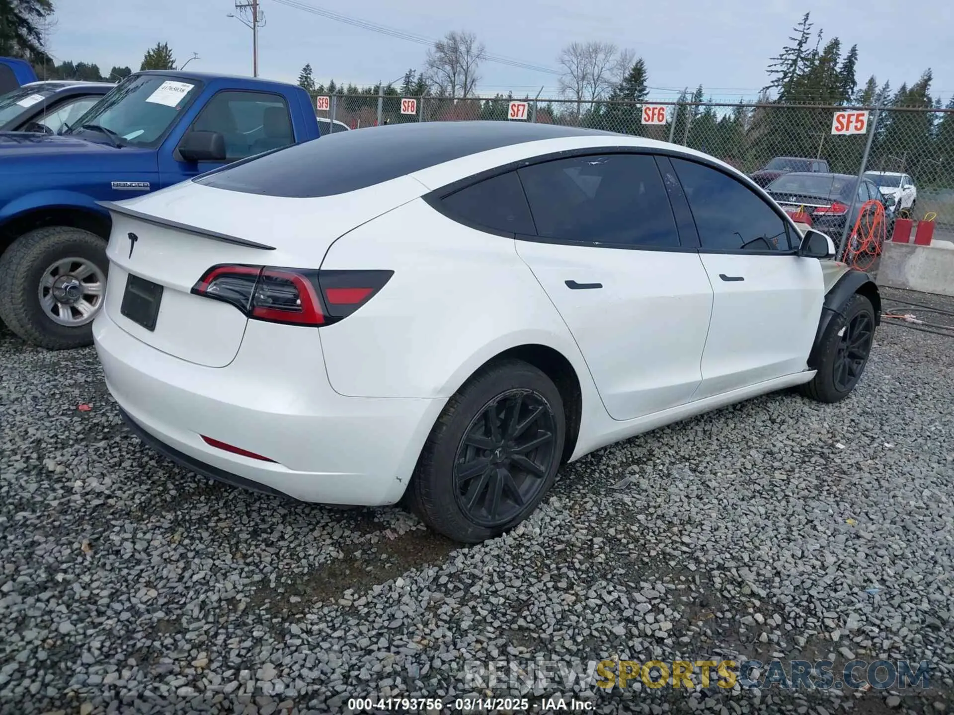 4 fotografías del automóvil dañado 5YJ3E1EA2PF612427 TESLA MODEL 3 2023
