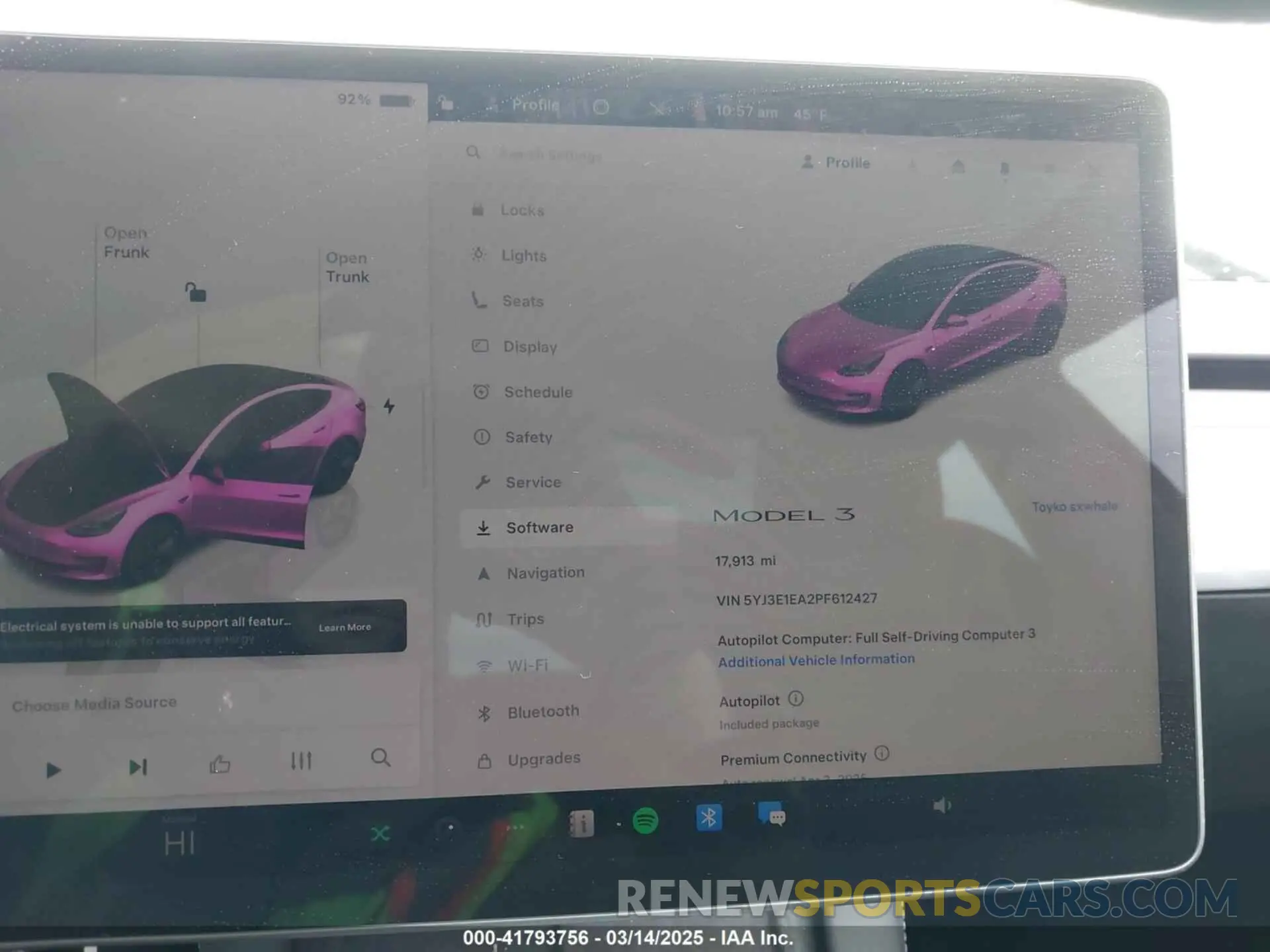 7 fotografías del automóvil dañado 5YJ3E1EA2PF612427 TESLA MODEL 3 2023