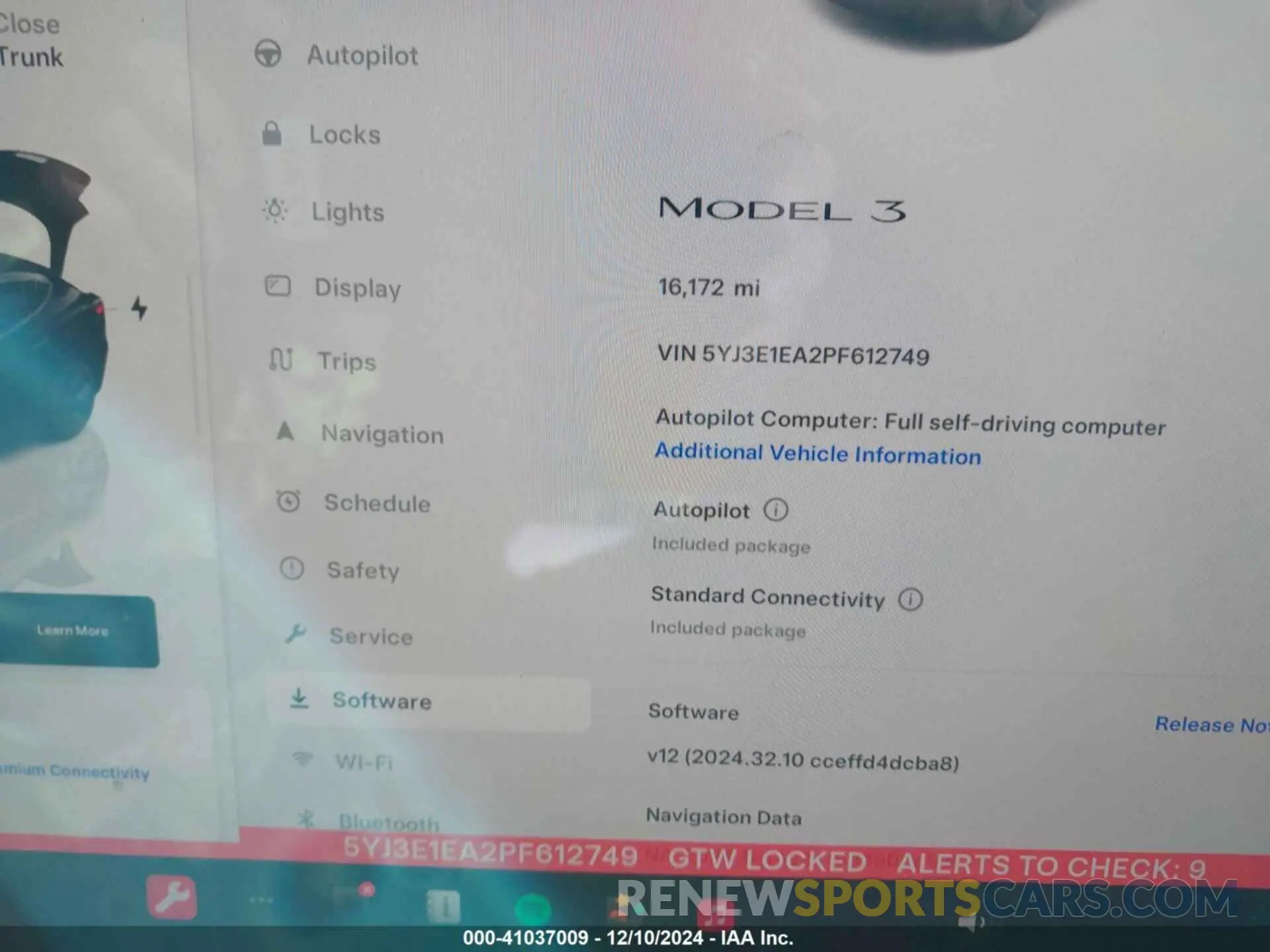 7 fotografías del automóvil dañado 5YJ3E1EA2PF612749 TESLA MODEL 3 2023