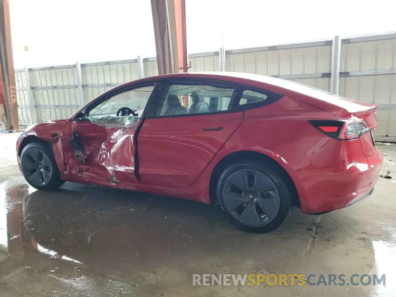 2 fotografías del automóvil dañado 5YJ3E1EA2PF614940 TESLA MODEL 3 2023