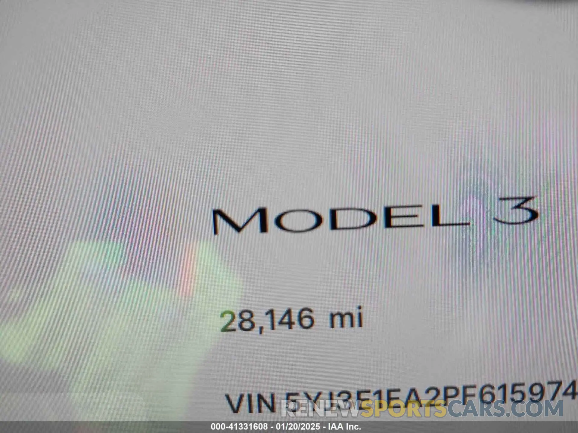 14 fotografías del automóvil dañado 5YJ3E1EA2PF615974 TESLA MODEL 3 2023