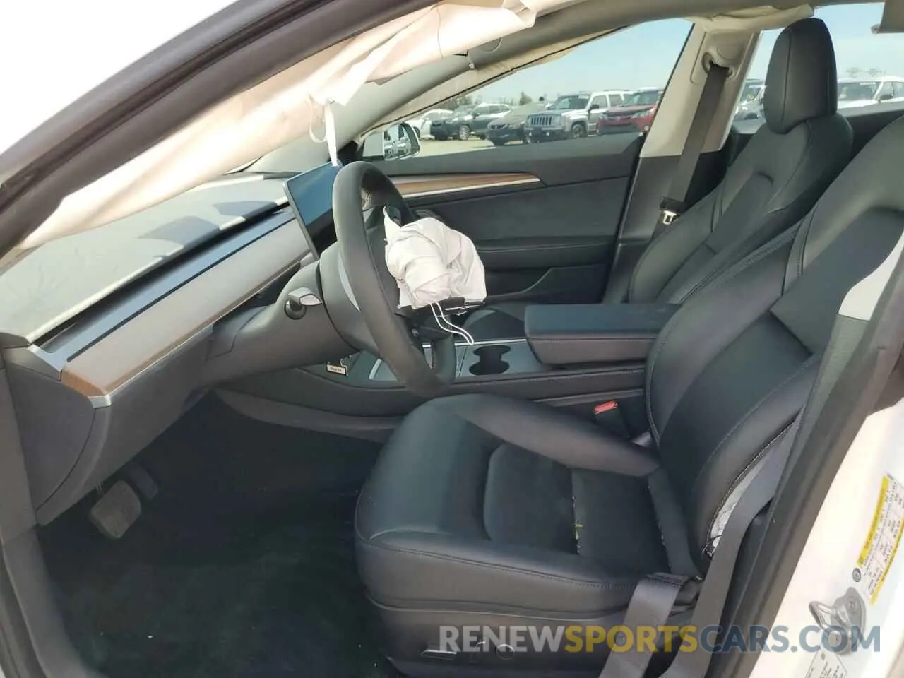 7 fotografías del automóvil dañado 5YJ3E1EA2PF638042 TESLA MODEL 3 2023