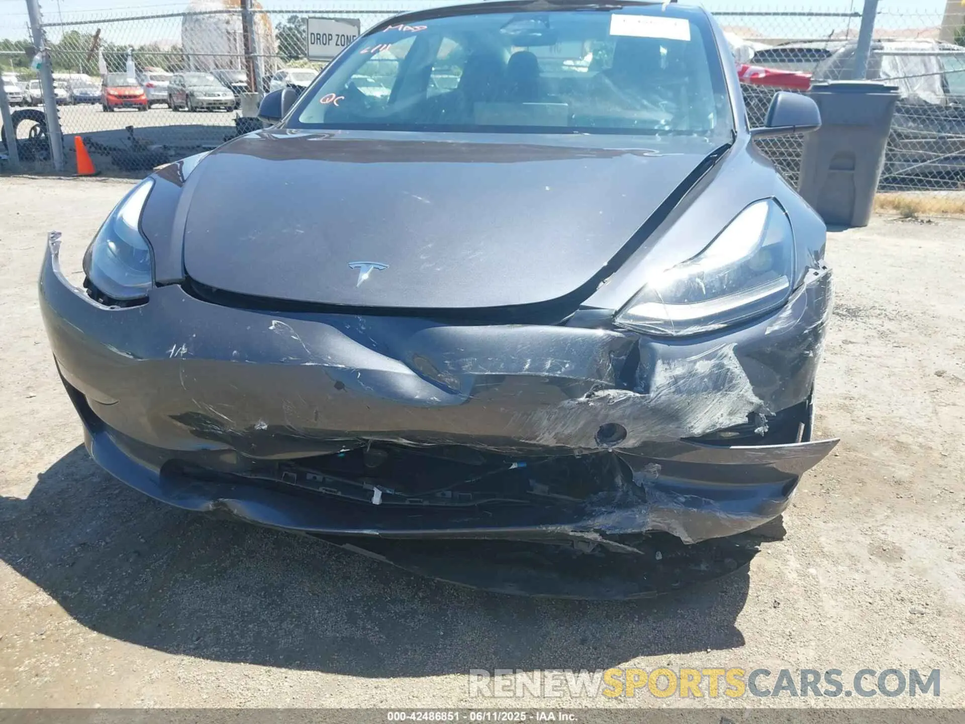 6 fotografías del automóvil dañado 5YJ3E1EA2PF639384 TESLA MODEL 3 2023