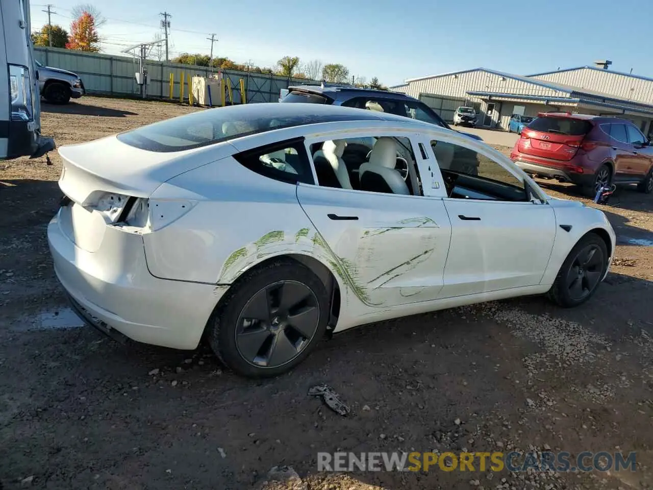 3 fotografías del automóvil dañado 5YJ3E1EA2PF642186 TESLA MODEL 3 2023