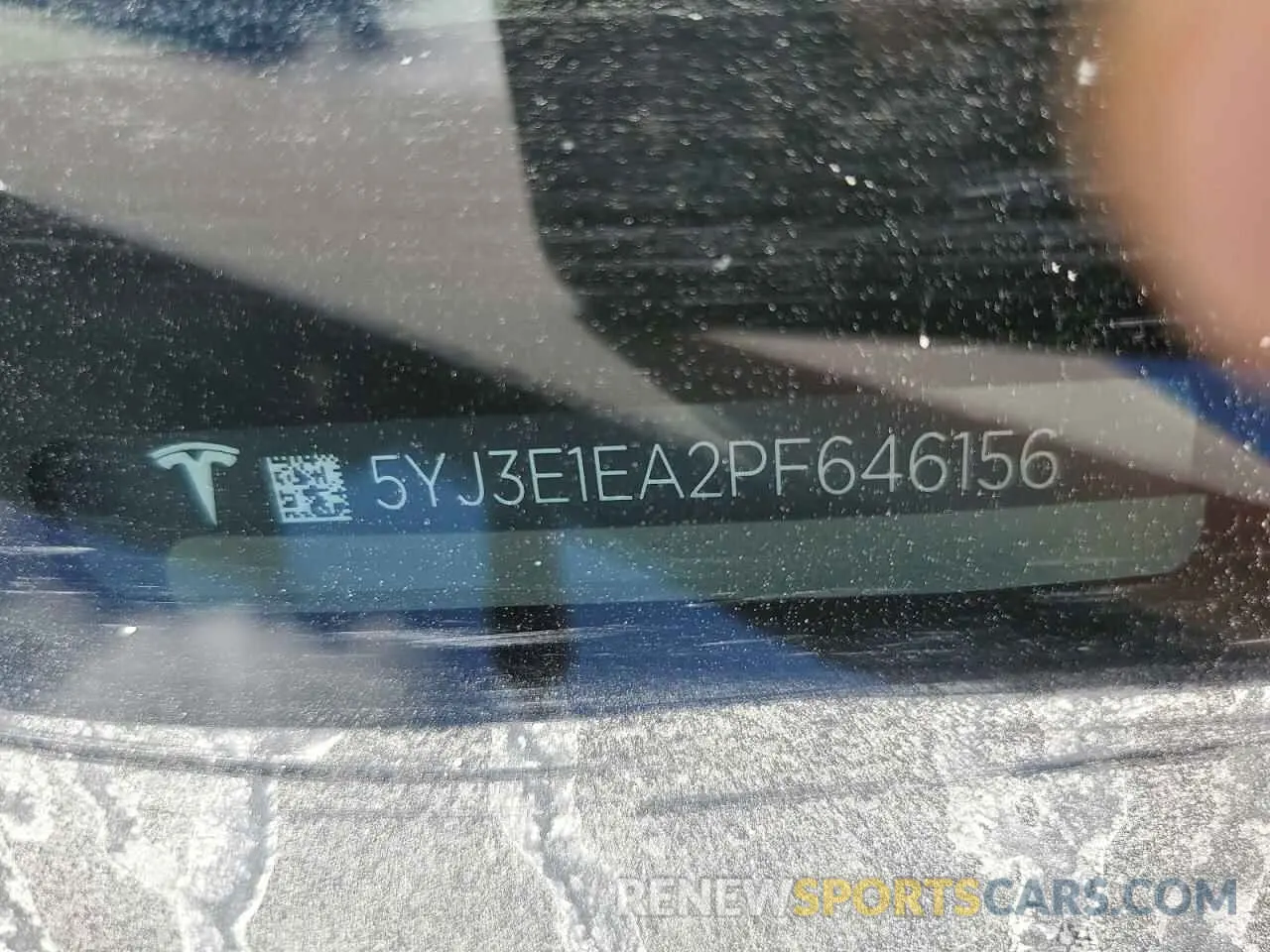 13 fotografías del automóvil dañado 5YJ3E1EA2PF646156 TESLA MODEL 3 2023