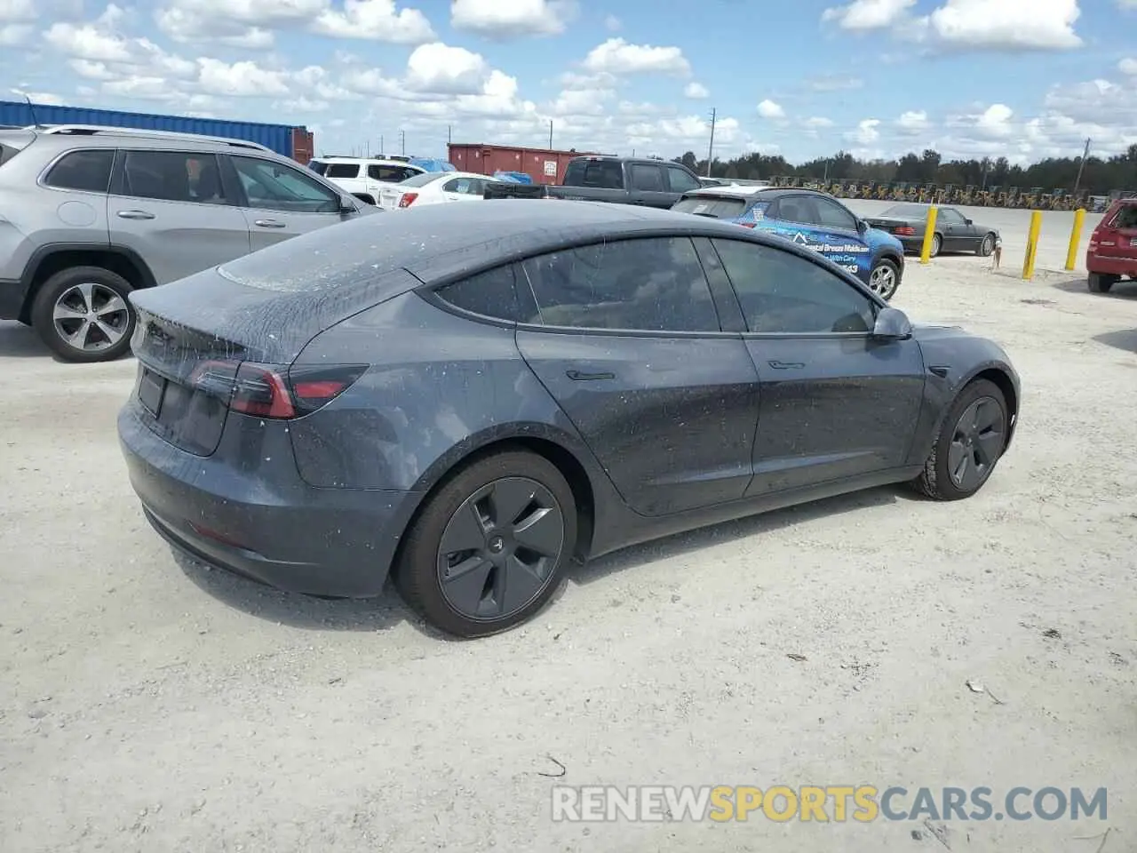 3 fotografías del automóvil dañado 5YJ3E1EA2PF646156 TESLA MODEL 3 2023