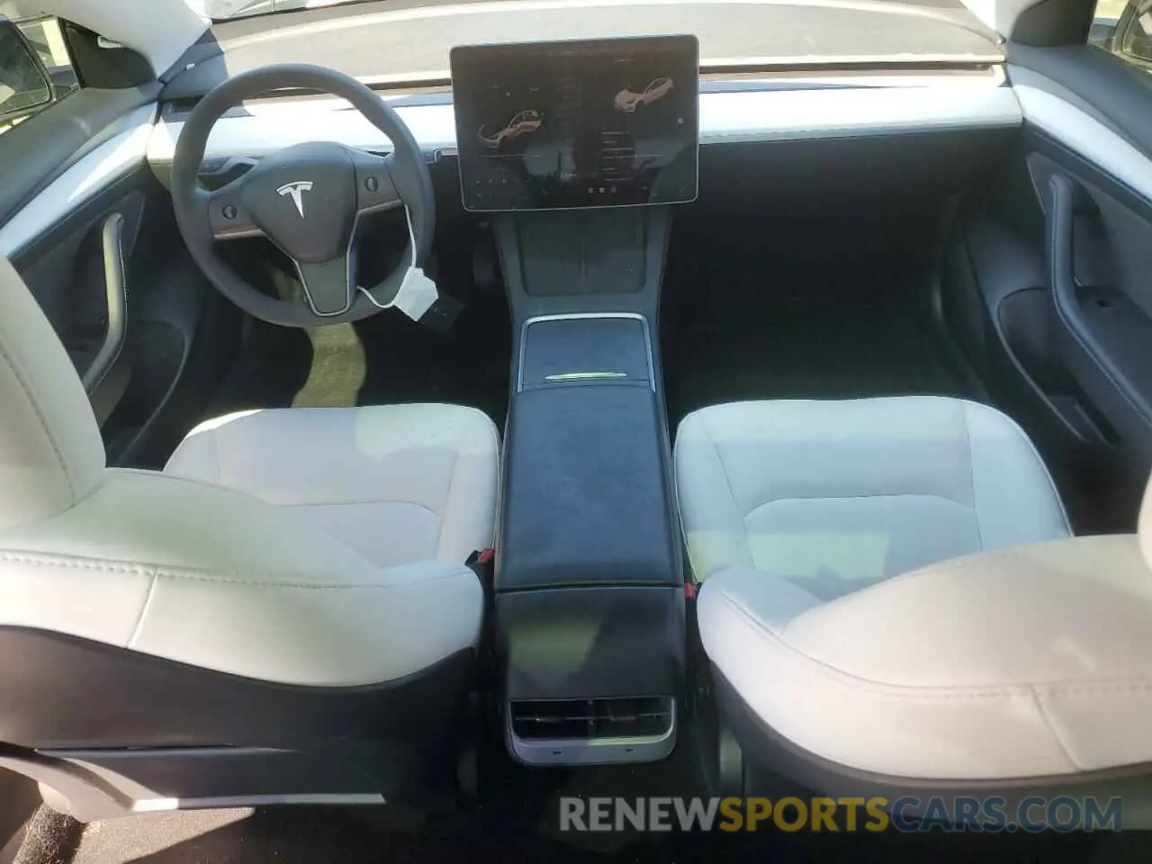 8 fotografías del automóvil dañado 5YJ3E1EA2PF680484 TESLA MODEL 3 2023