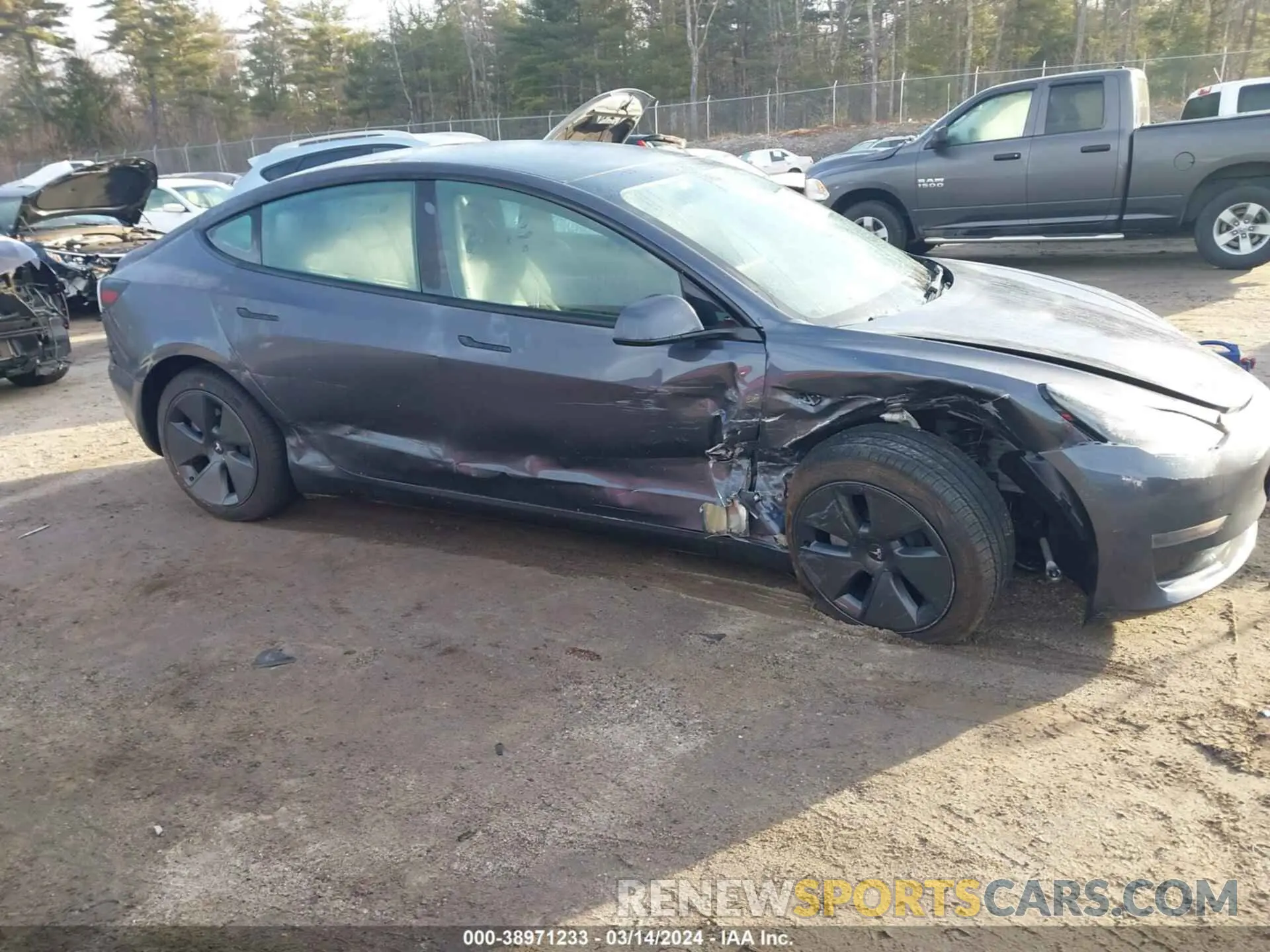 11 fotografías del automóvil dañado 5YJ3E1EA2PF684034 TESLA MODEL 3 2023