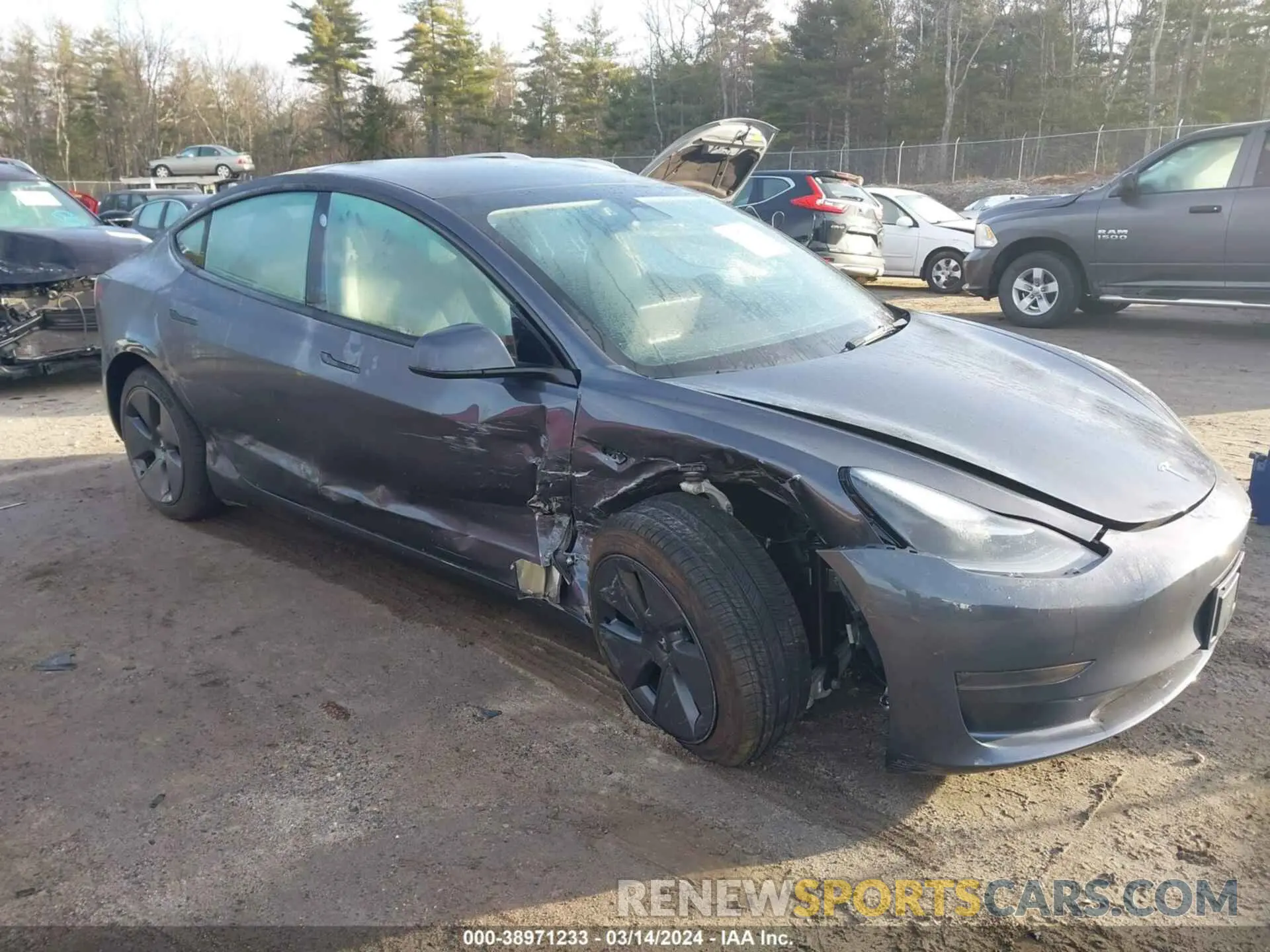 6 fotografías del automóvil dañado 5YJ3E1EA2PF684034 TESLA MODEL 3 2023