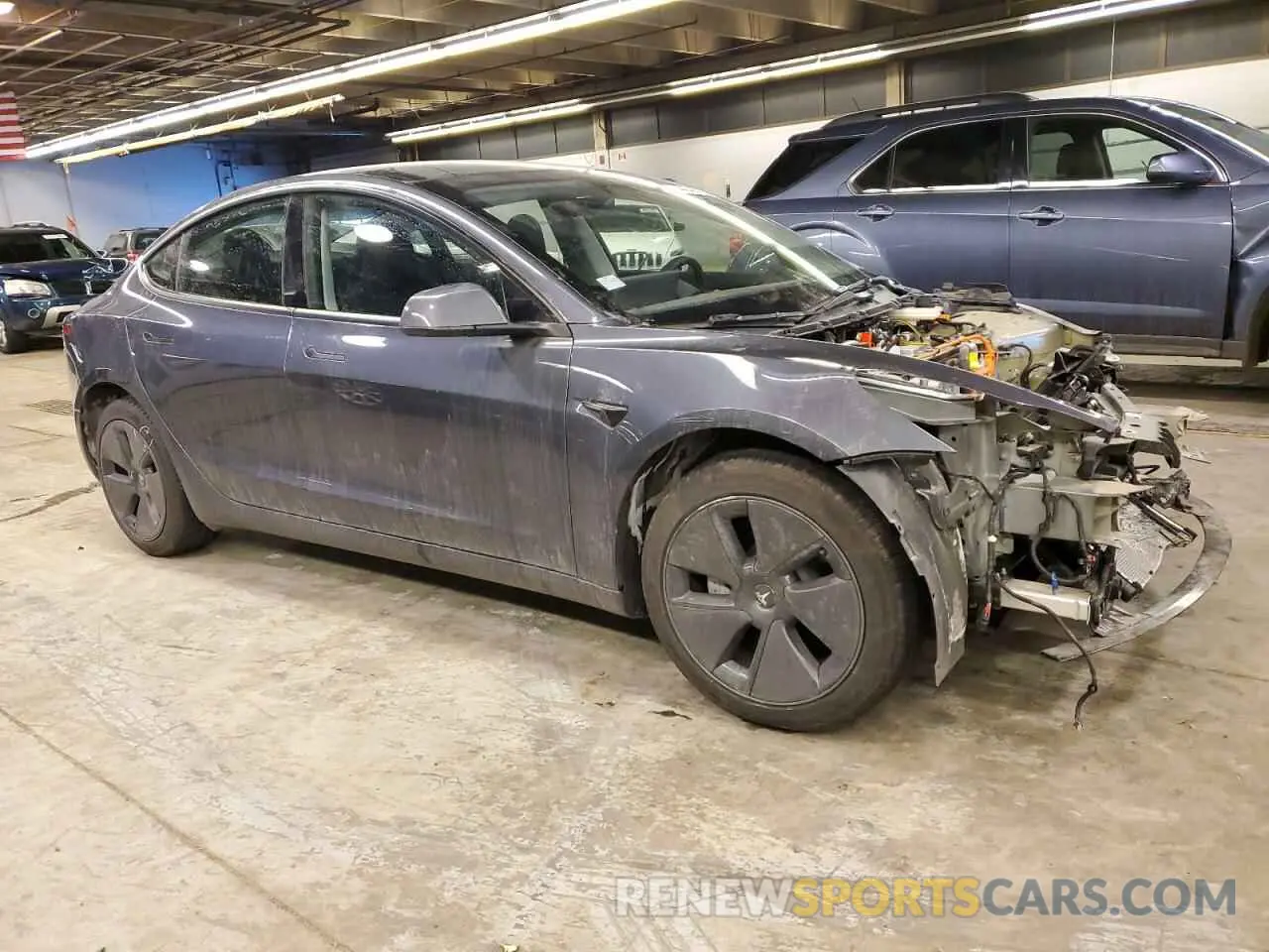 4 fotografías del automóvil dañado 5YJ3E1EA2PF693011 TESLA MODEL 3 2023