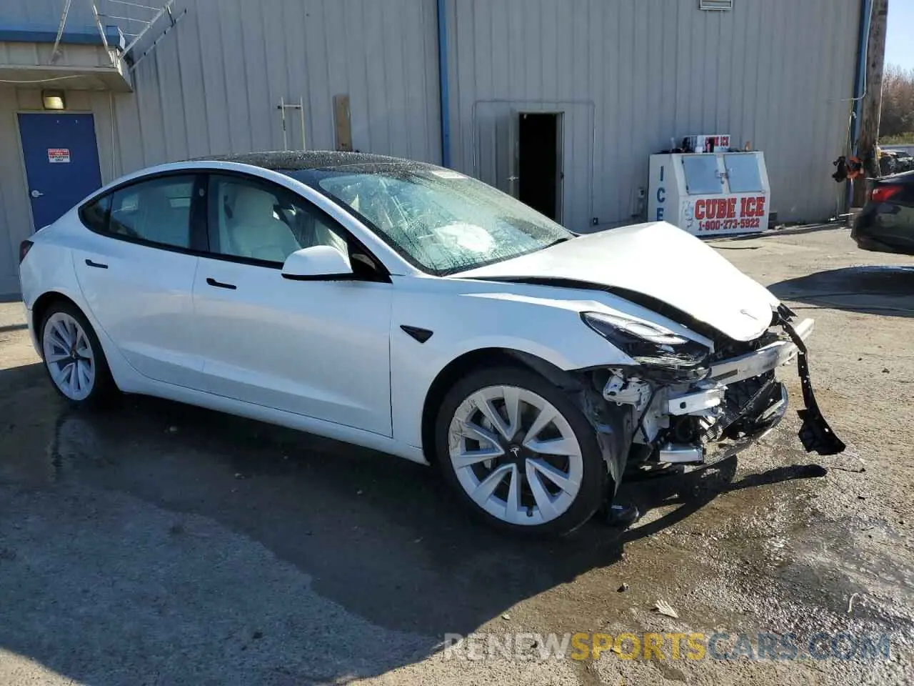 4 fotografías del automóvil dañado 5YJ3E1EA2PF696149 TESLA MODEL 3 2023