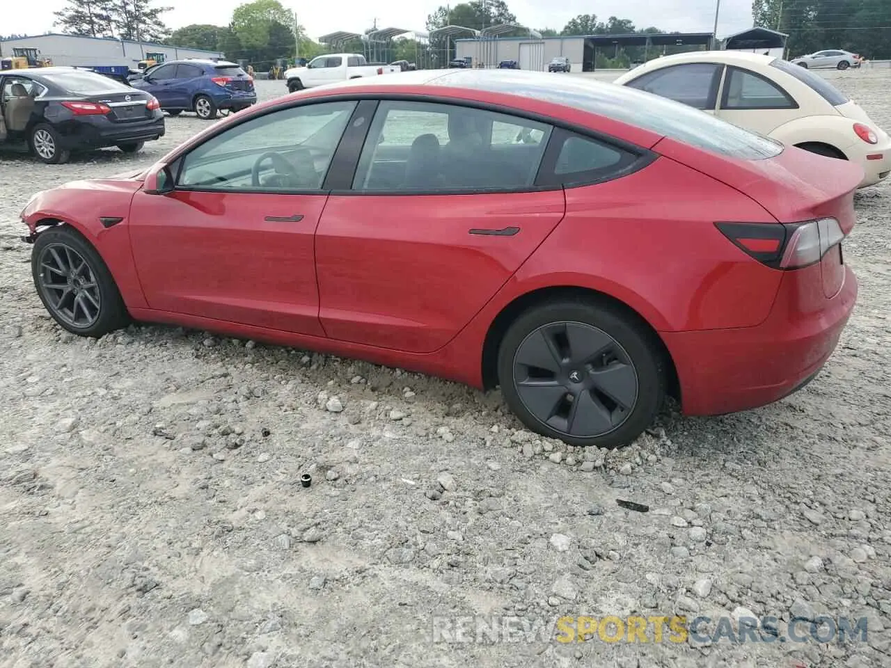 2 fotografías del automóvil dañado 5YJ3E1EA3PF406937 TESLA MODEL 3 2023