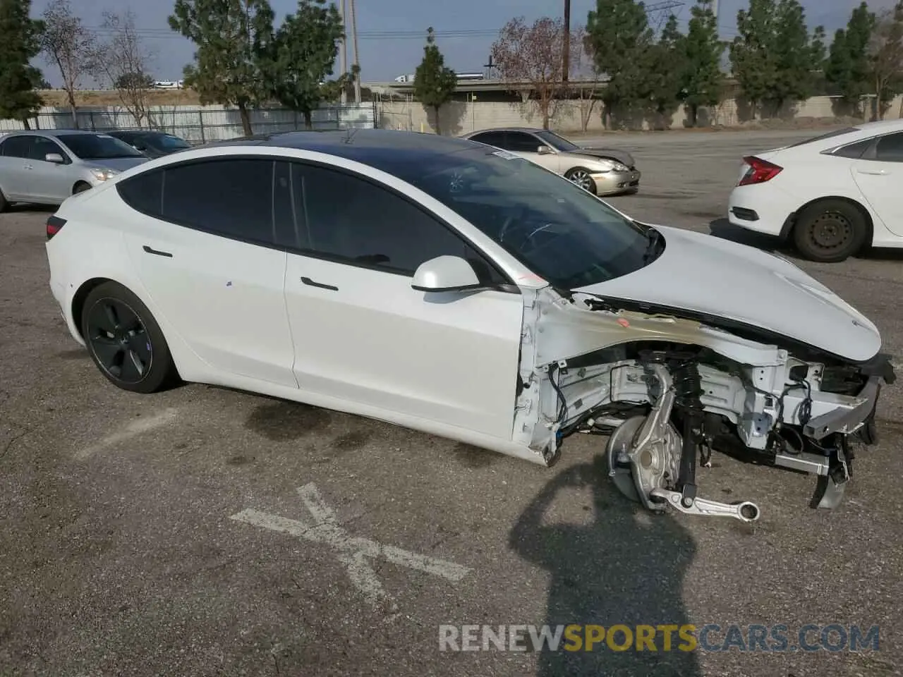 4 fotografías del automóvil dañado 5YJ3E1EA3PF409112 TESLA MODEL 3 2023