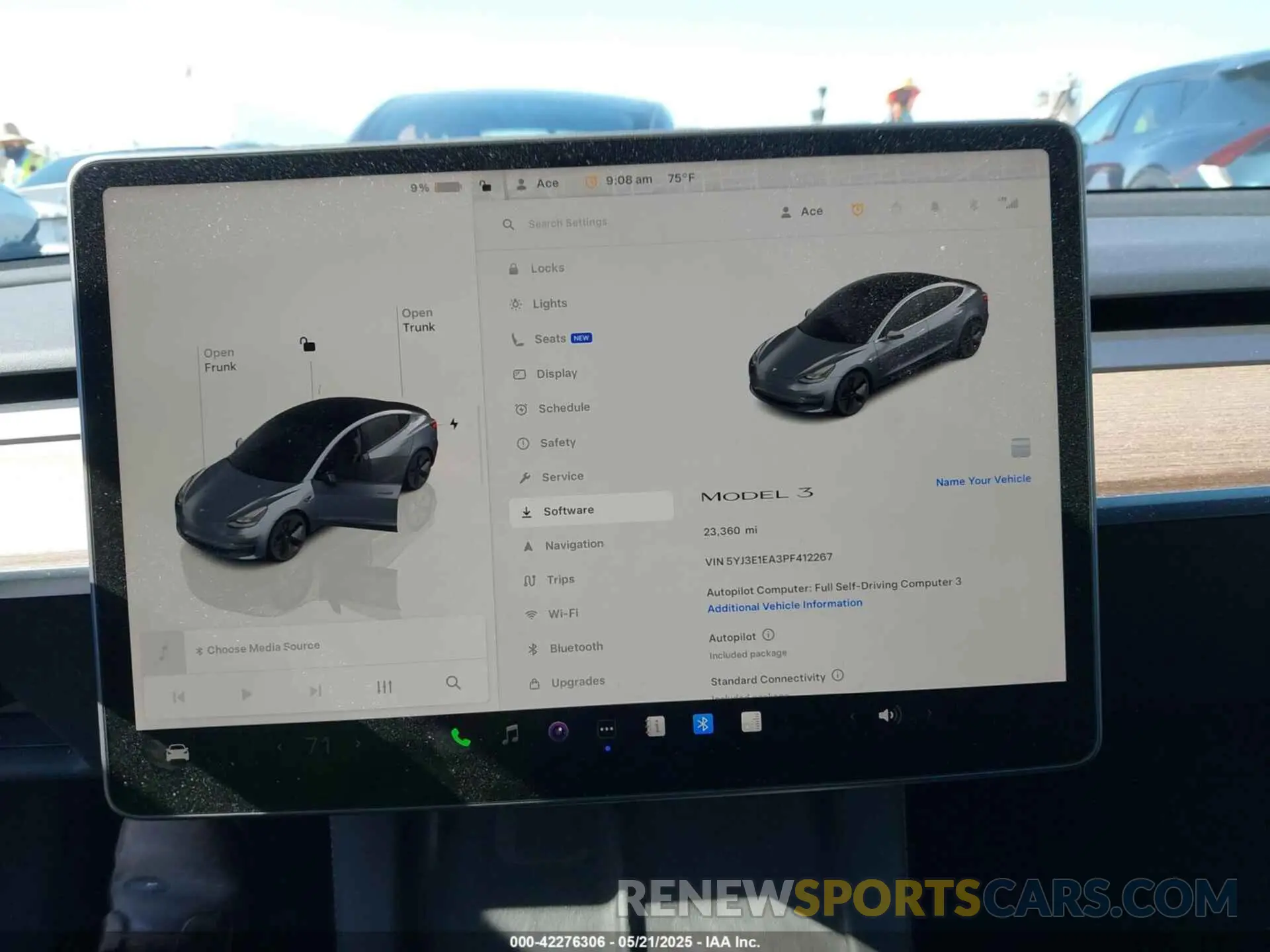 17 fotografías del automóvil dañado 5YJ3E1EA3PF412267 TESLA MODEL 3 2023