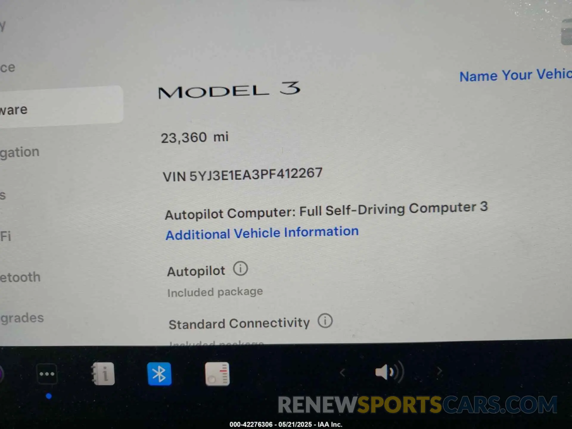 7 fotografías del automóvil dañado 5YJ3E1EA3PF412267 TESLA MODEL 3 2023