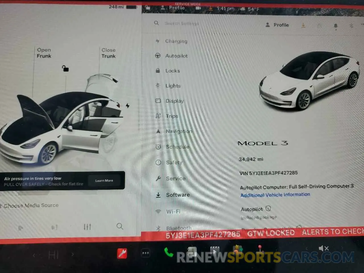 9 fotografías del automóvil dañado 5YJ3E1EA3PF427285 TESLA MODEL 3 2023