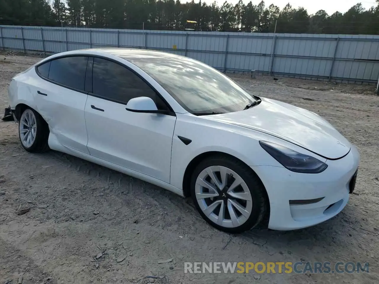 4 fotografías del automóvil dañado 5YJ3E1EA3PF427870 TESLA MODEL 3 2023