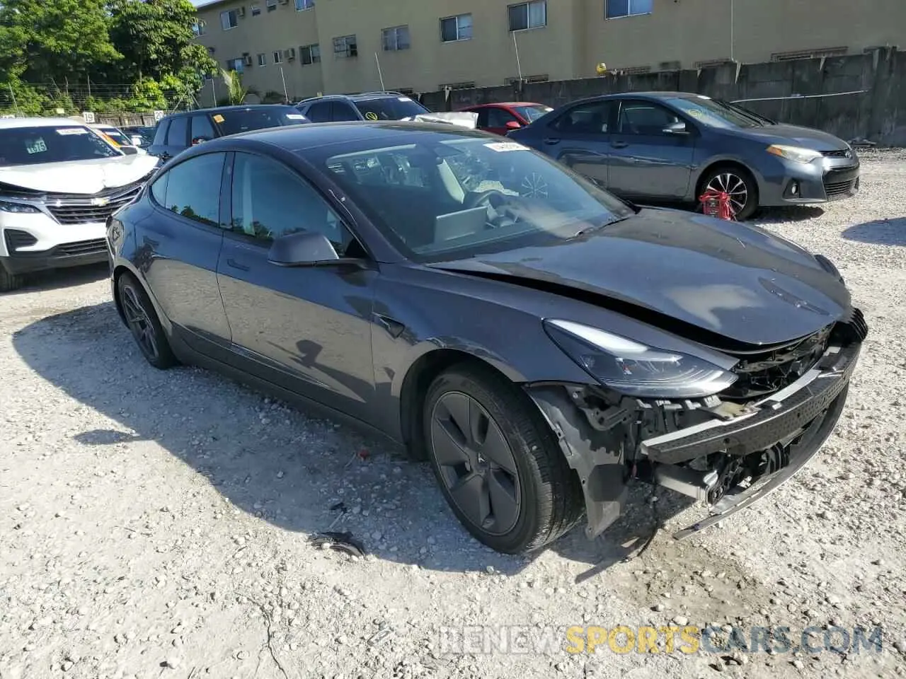 4 fotografías del automóvil dañado 5YJ3E1EA3PF428226 TESLA MODEL 3 2023