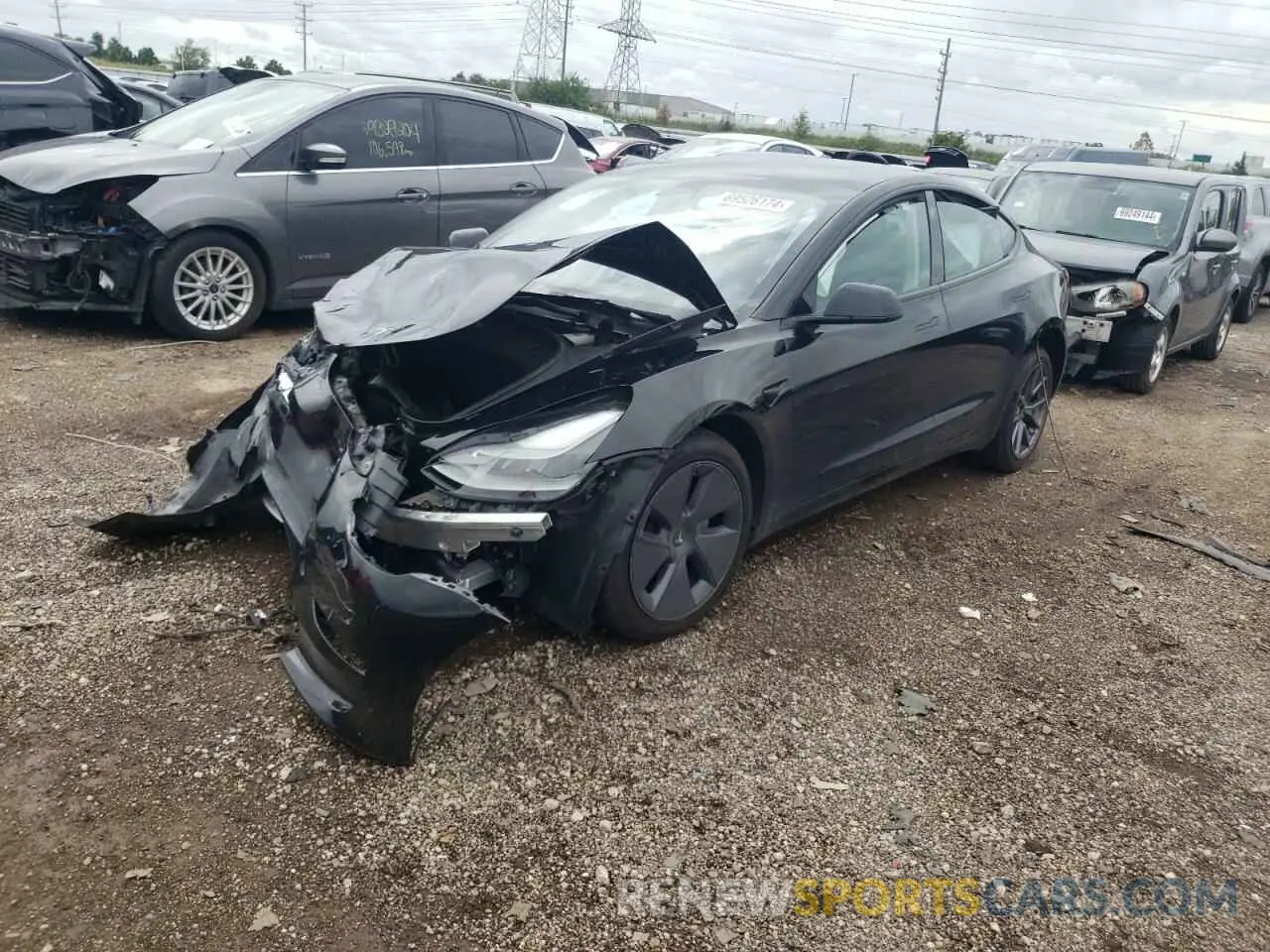 1 fotografías del automóvil dañado 5YJ3E1EA3PF434012 TESLA MODEL 3 2023