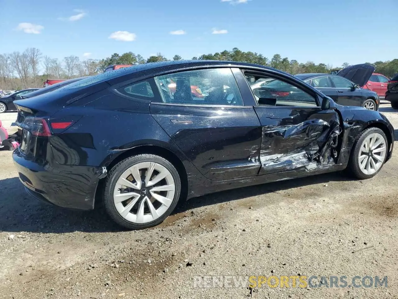 3 fotografías del automóvil dañado 5YJ3E1EA3PF437444 TESLA MODEL 3 2023