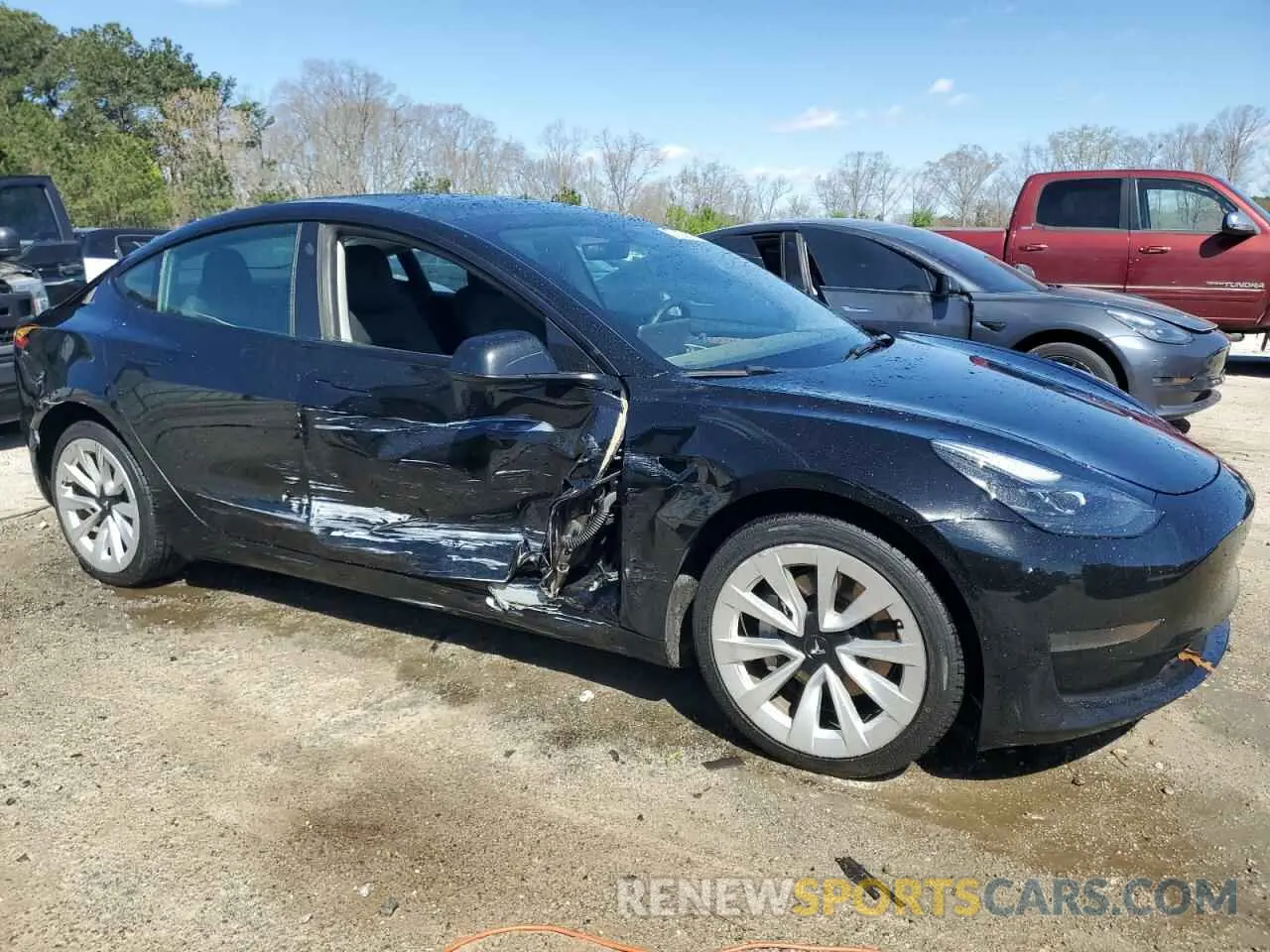 4 fotografías del automóvil dañado 5YJ3E1EA3PF437444 TESLA MODEL 3 2023