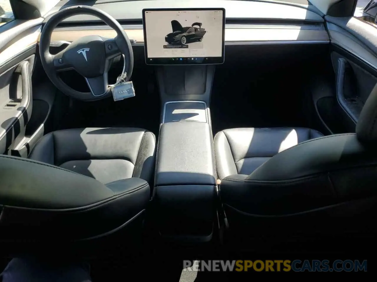 8 fotografías del automóvil dañado 5YJ3E1EA3PF437444 TESLA MODEL 3 2023