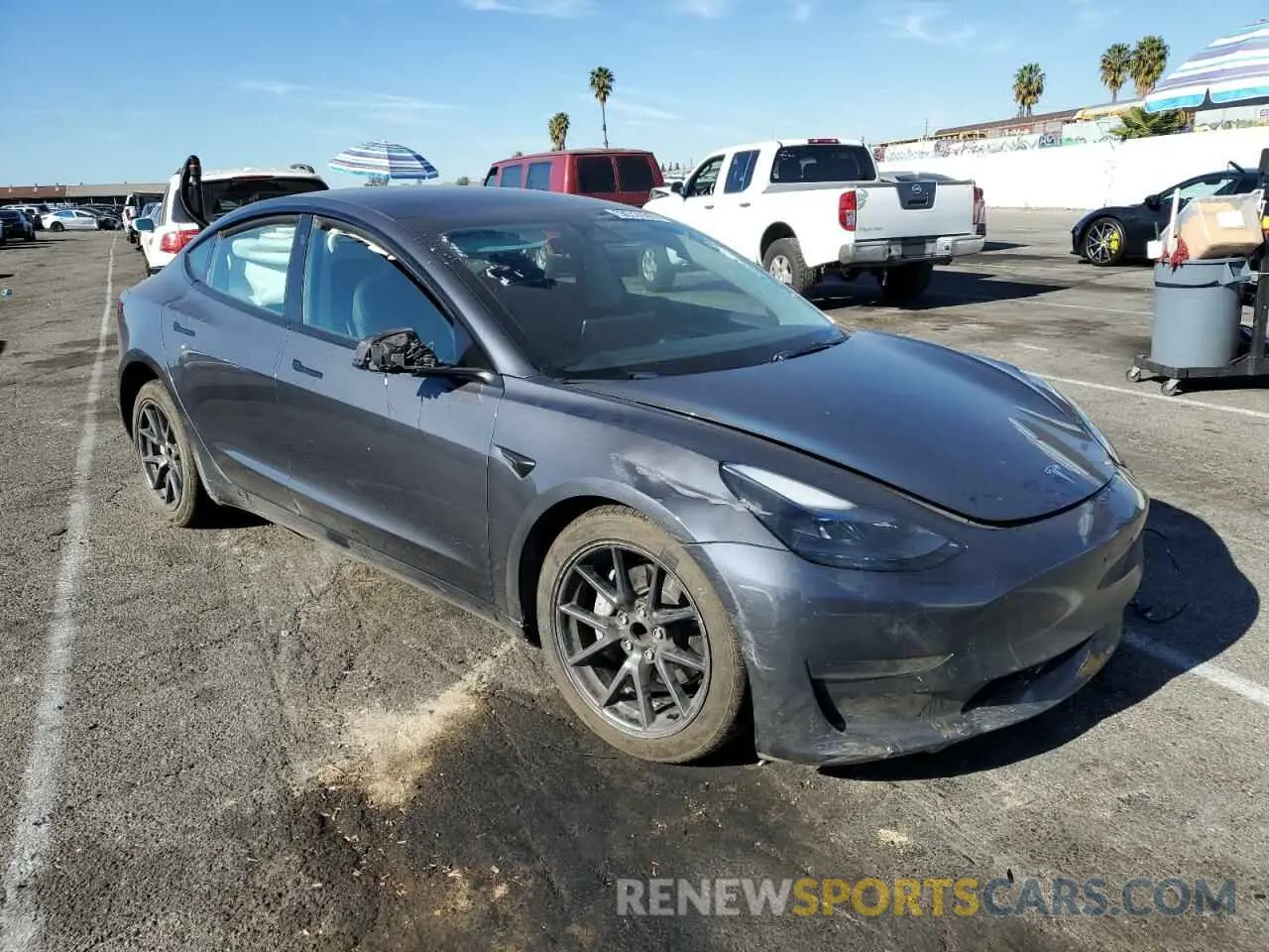 4 fotografías del automóvil dañado 5YJ3E1EA3PF447004 TESLA MODEL 3 2023