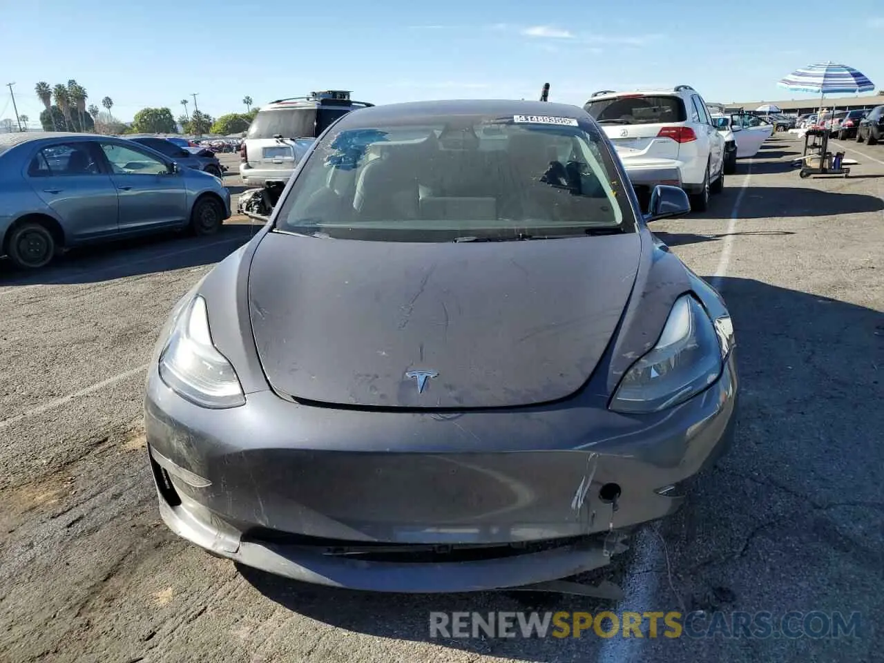 5 fotografías del automóvil dañado 5YJ3E1EA3PF447004 TESLA MODEL 3 2023