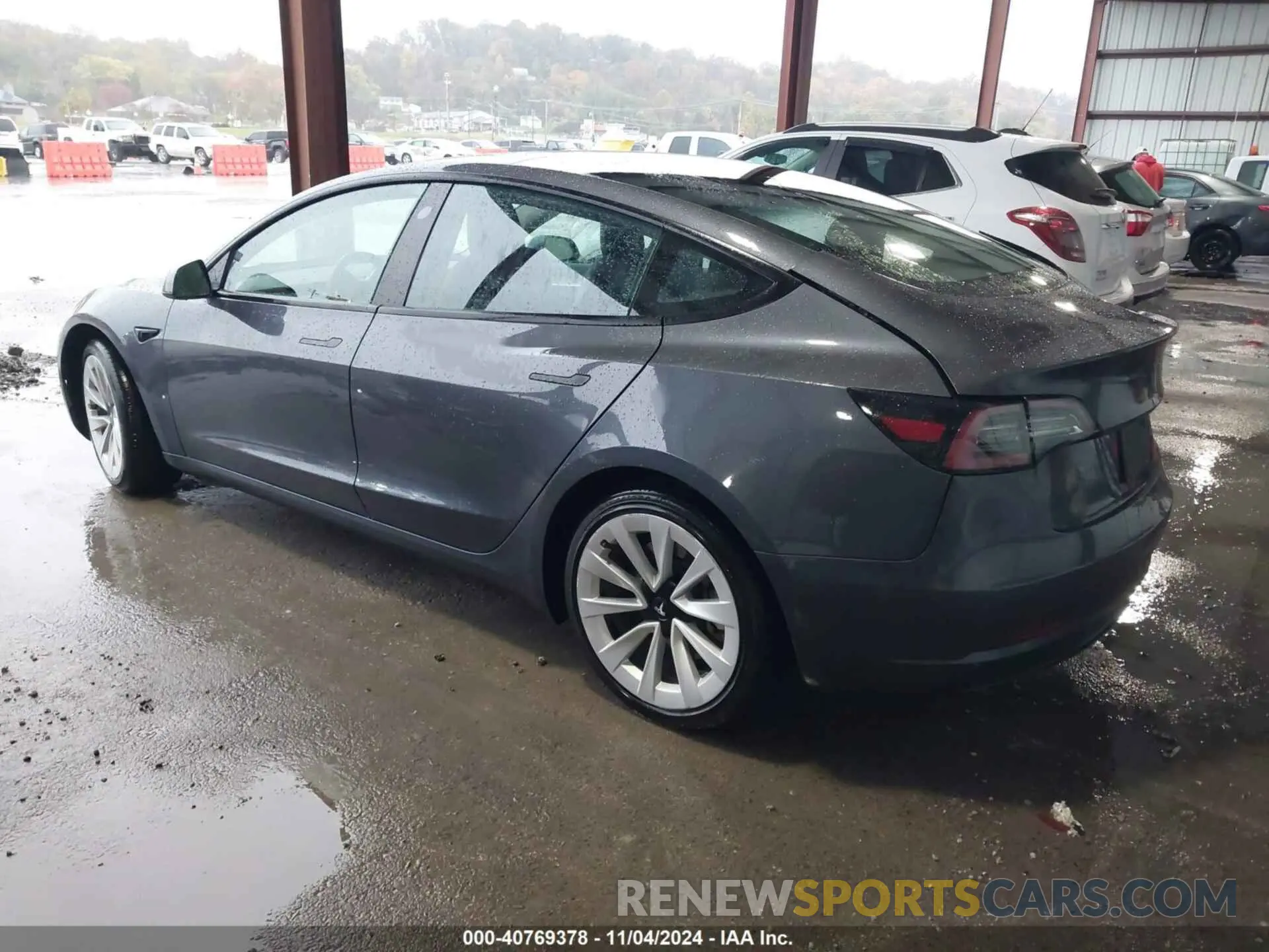 3 fotografías del automóvil dañado 5YJ3E1EA3PF448122 TESLA MODEL 3 2023